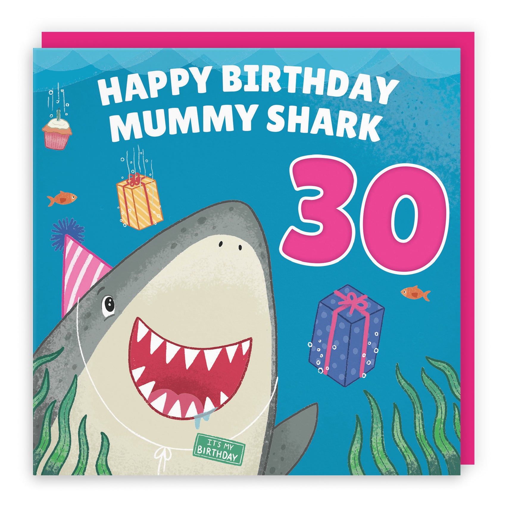 Cute Shark Birthday Card Ocean