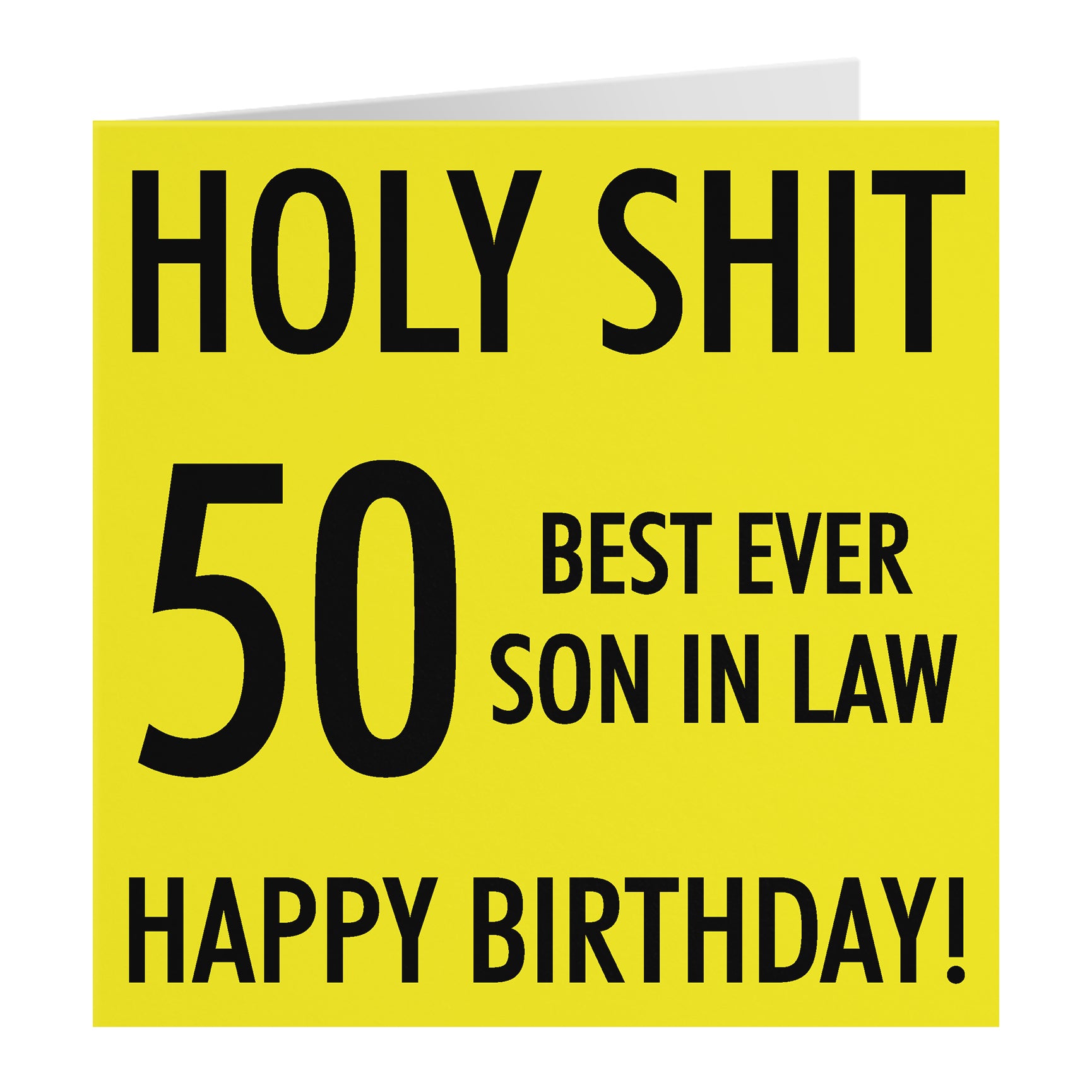 Funny Birthday Card Holy Shit