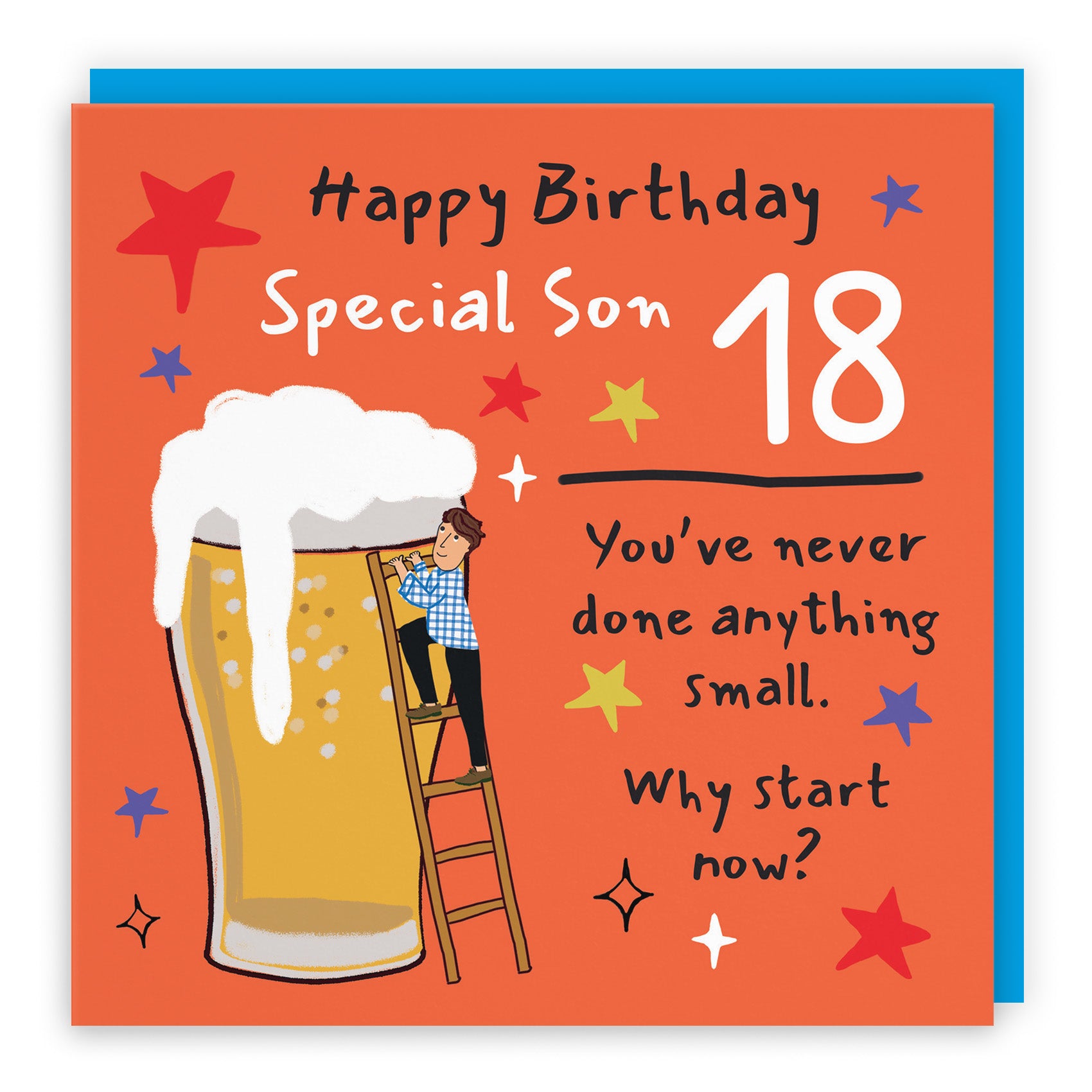 Male Big Beer Birthday Card Laugh Out Loud