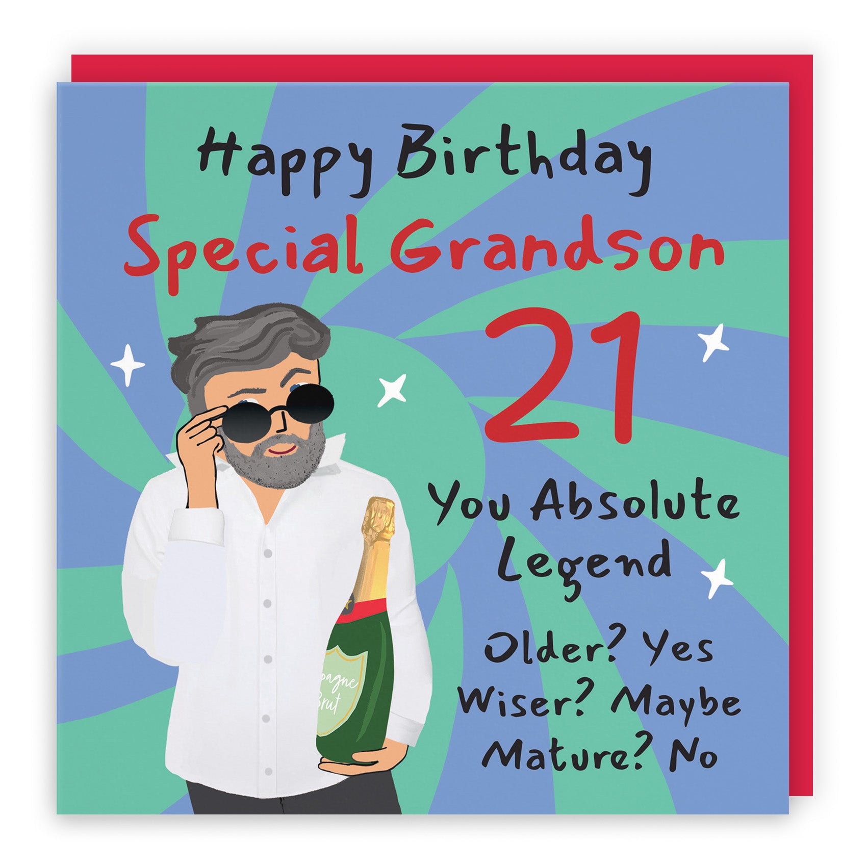 Male Cool Dude Birthday Card Laugh Out Loud