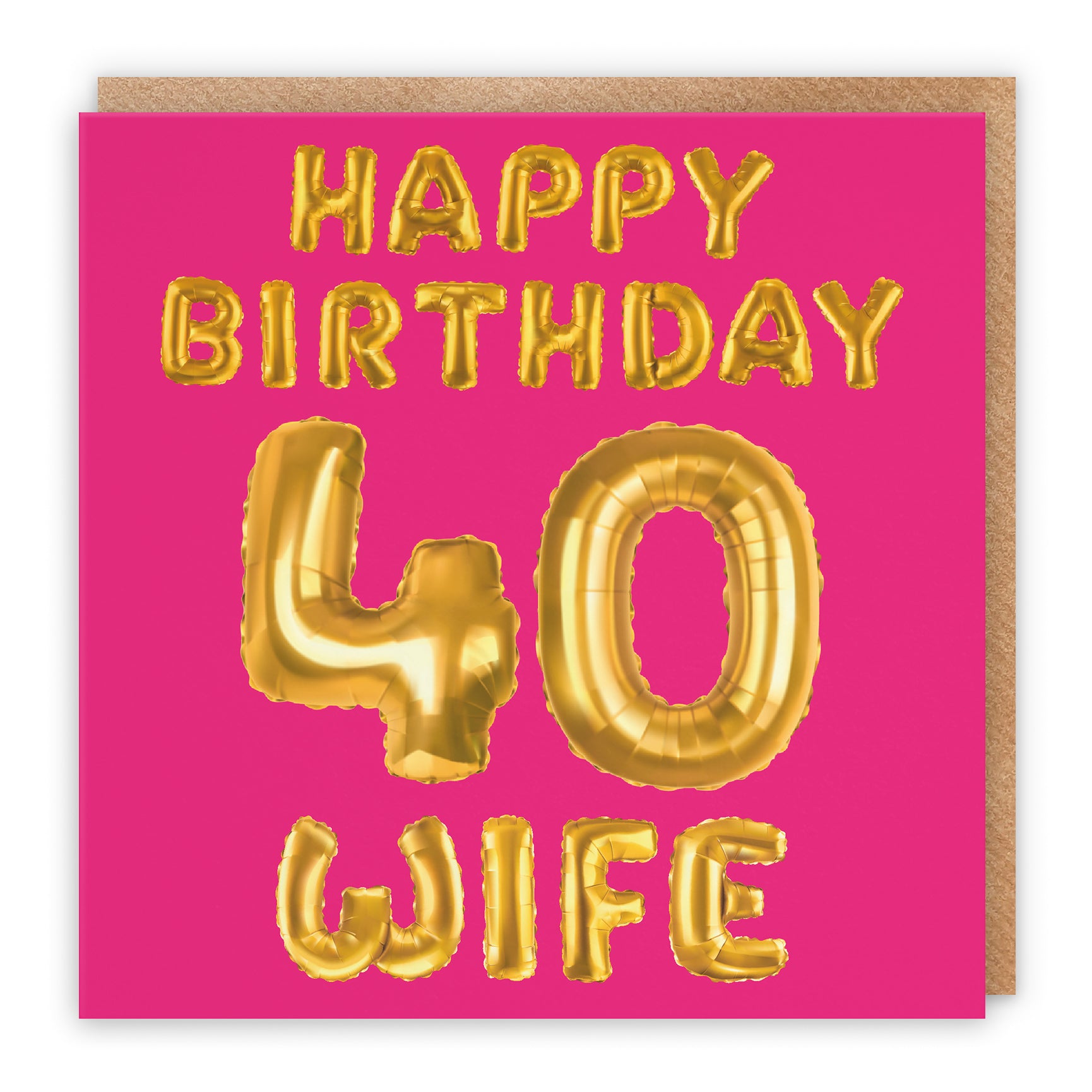 Pink Balloon Birthday Card