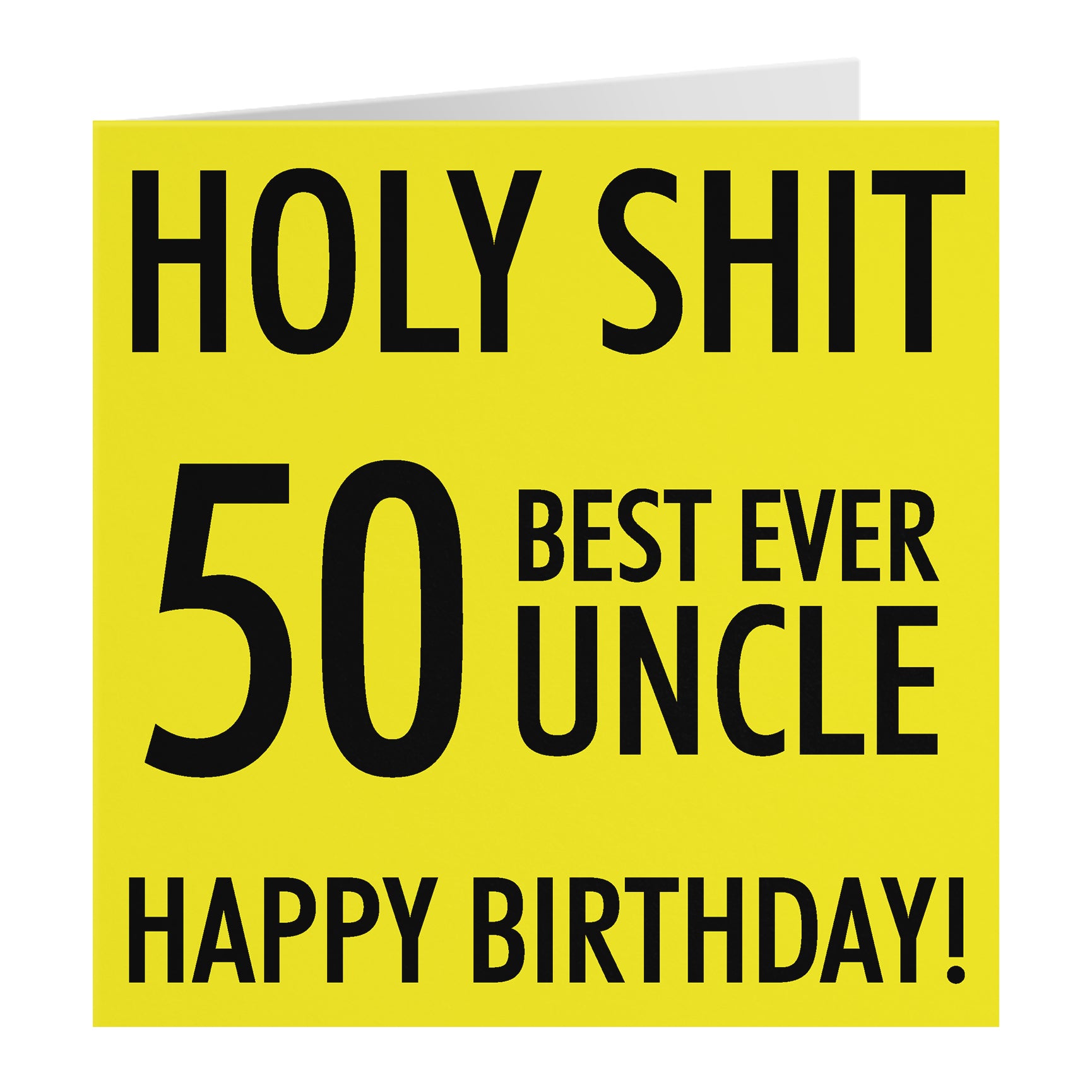 Funny Birthday Card Holy Shit