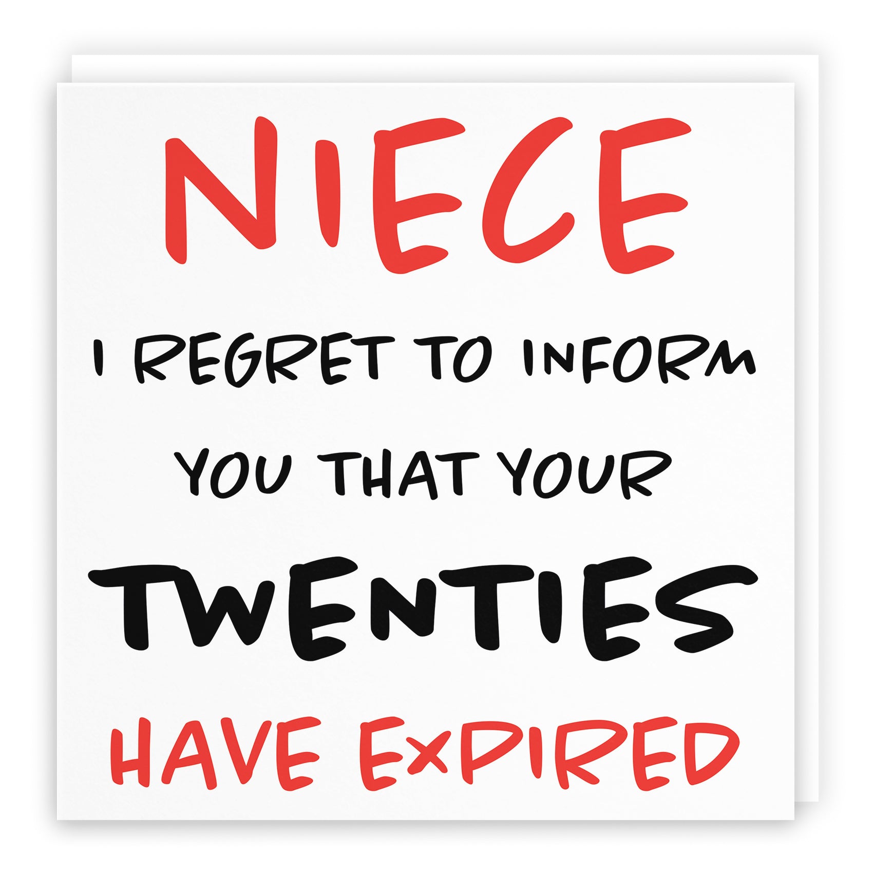 Funny Another Year Expired Birthday Card Retro