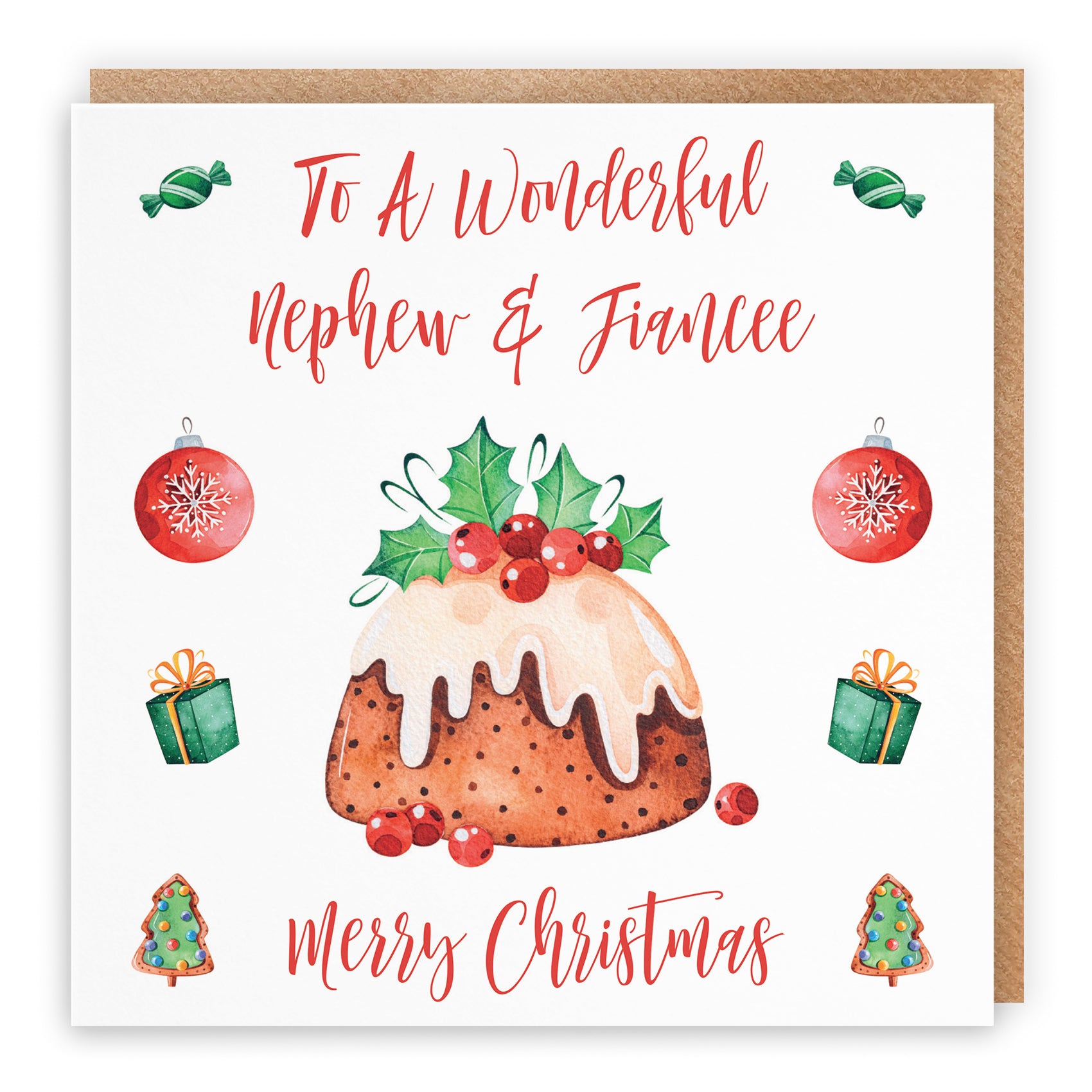 Christmas Card Christmas Pudding