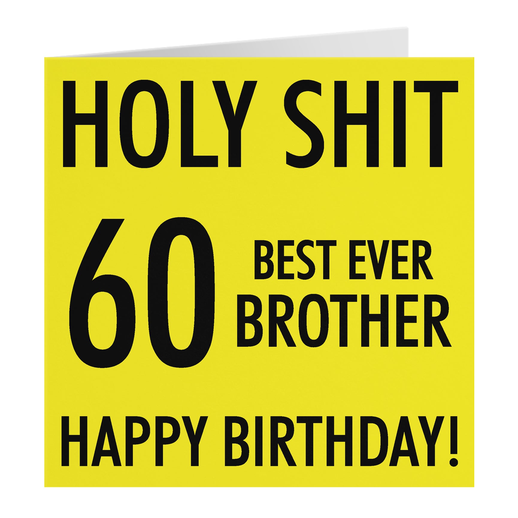 Funny Birthday Card Holy Shit