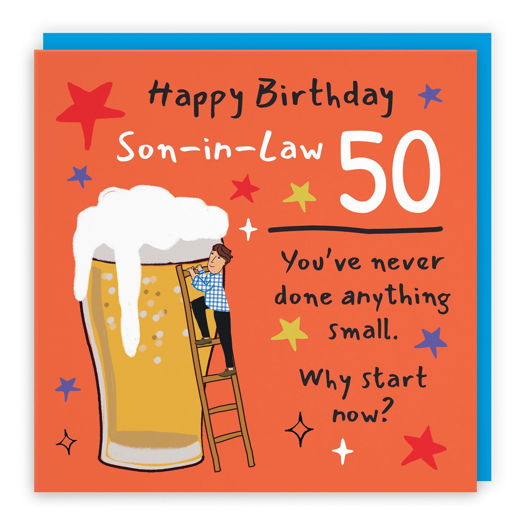 Male Big Beer Birthday Card Laugh Out Loud