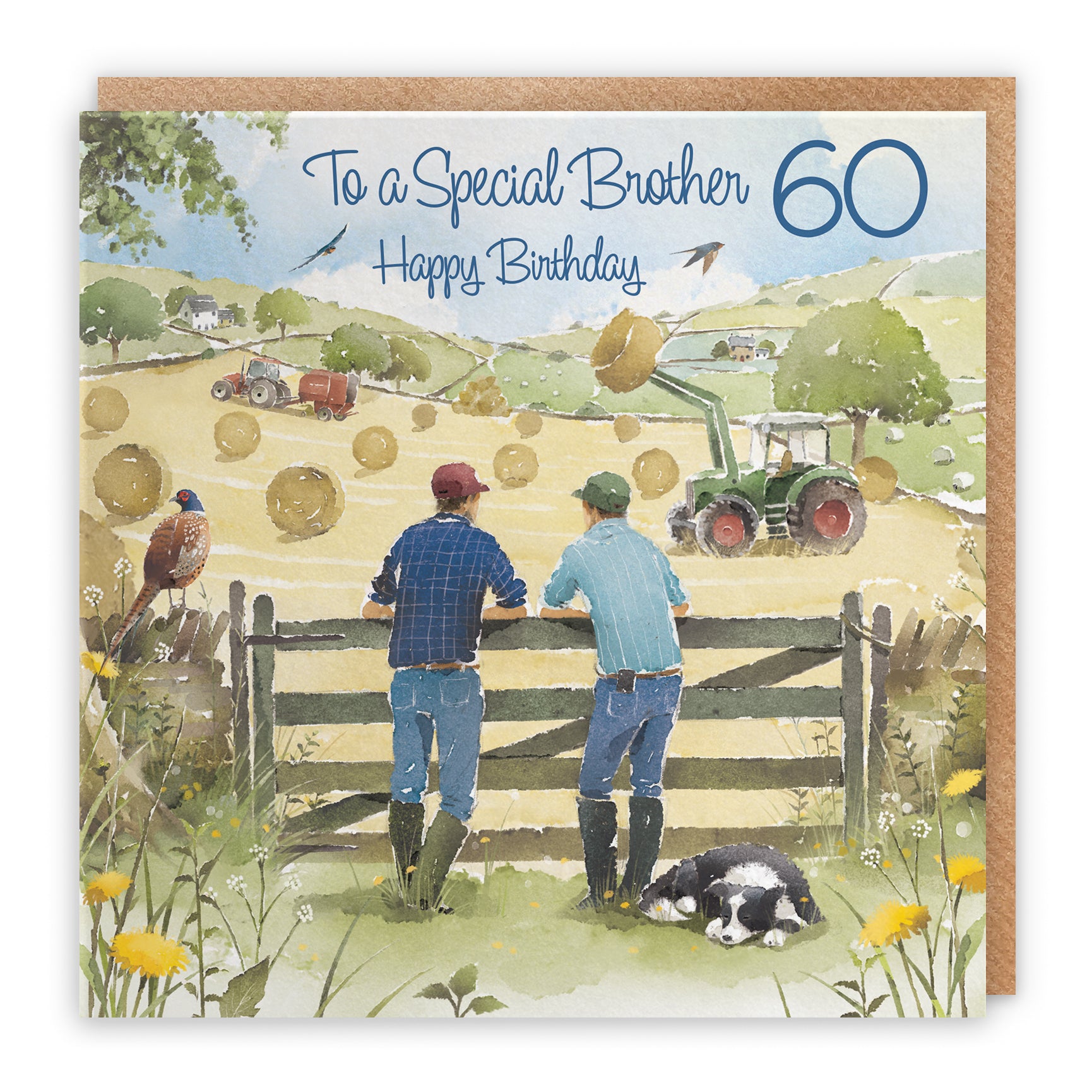 Farmers Haymaking Birthday Card Milo's Gallery