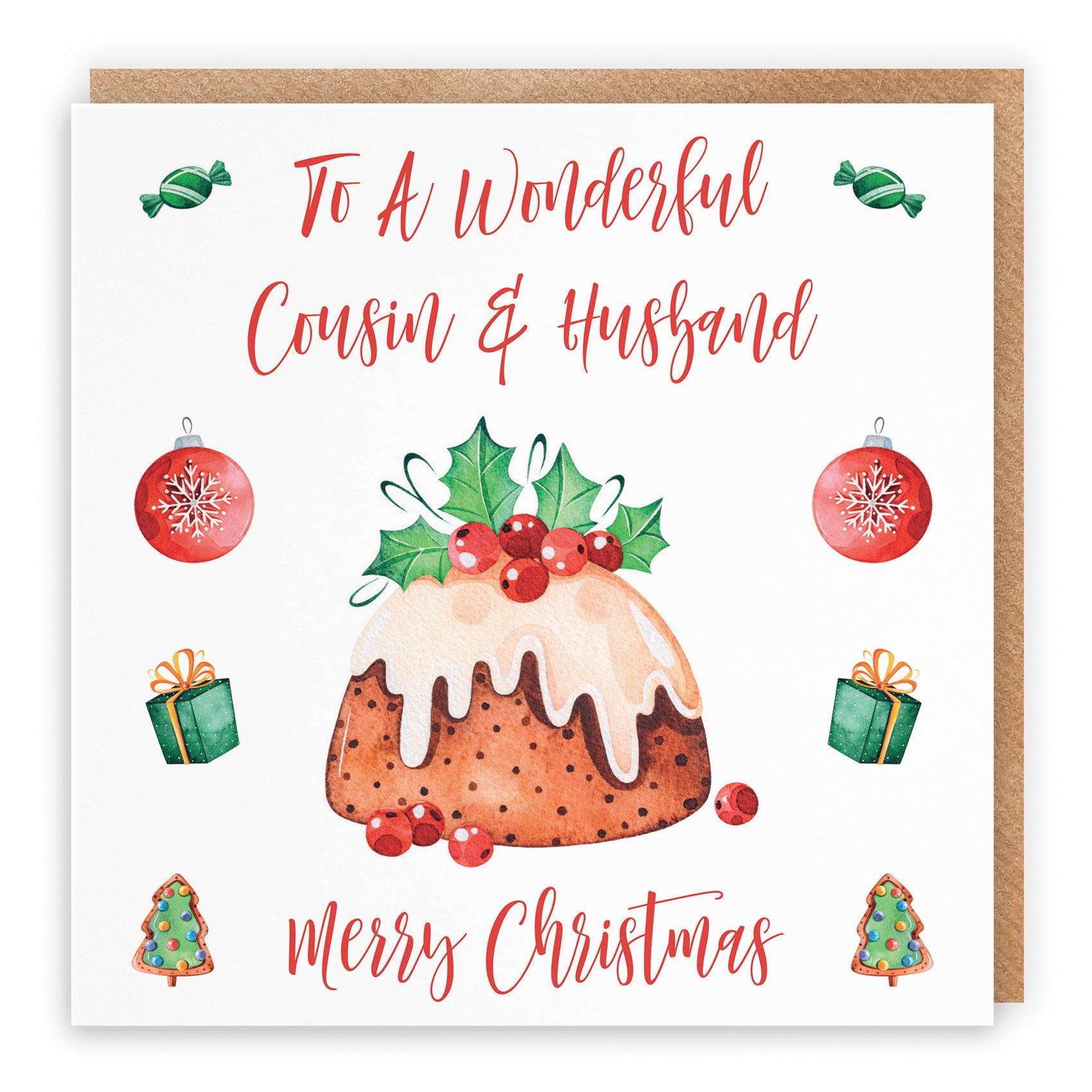 Christmas Card Christmas Pudding
