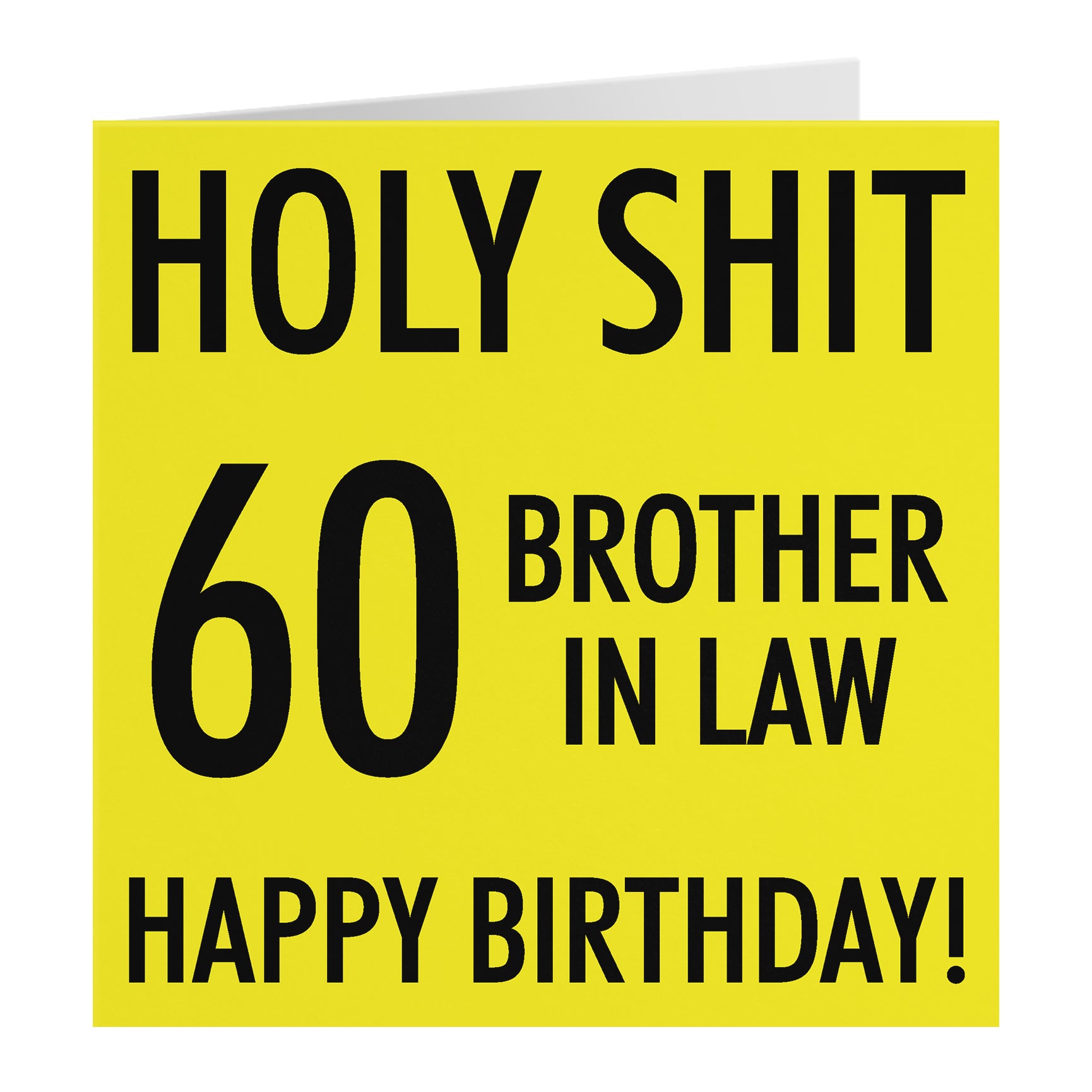 Funny Birthday Card Holy Shit