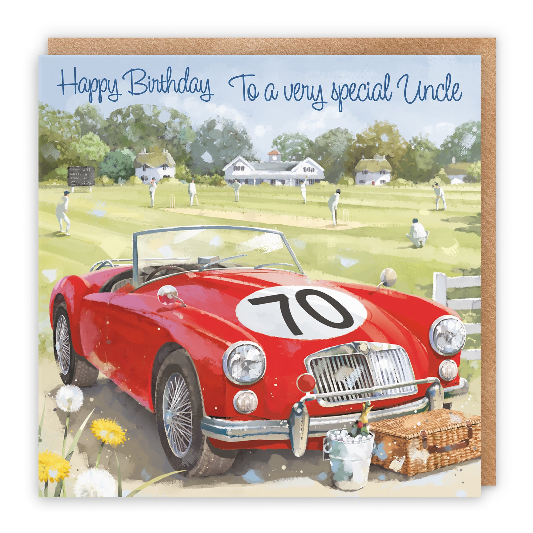 Classic Sports Car Birthday Card Milo's Gallery