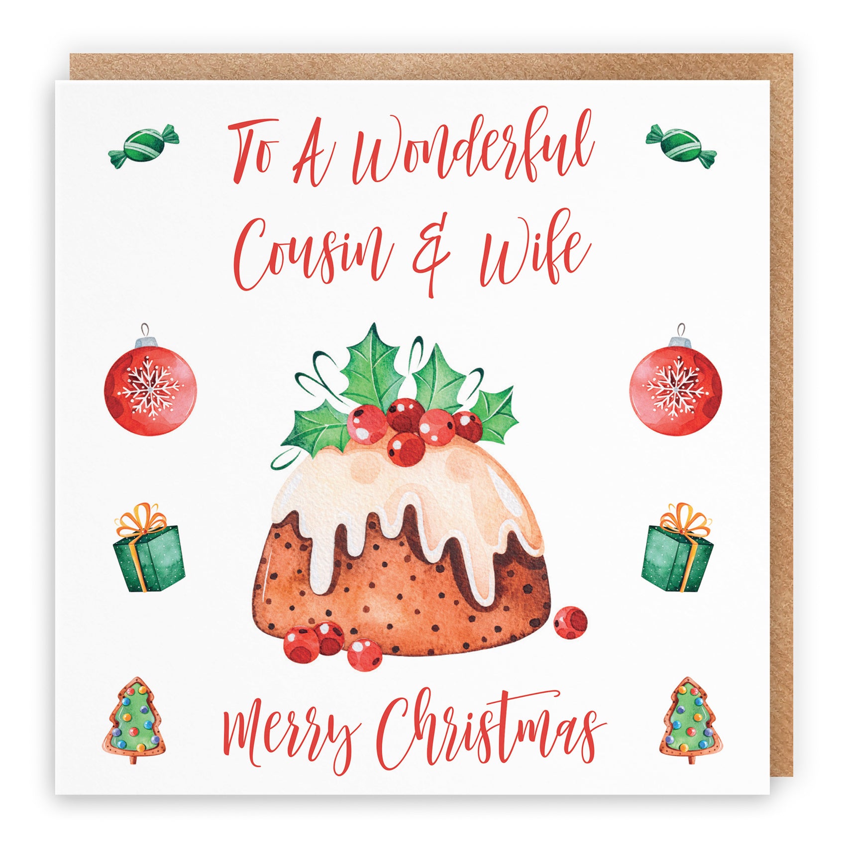 Christmas Card Christmas Pudding