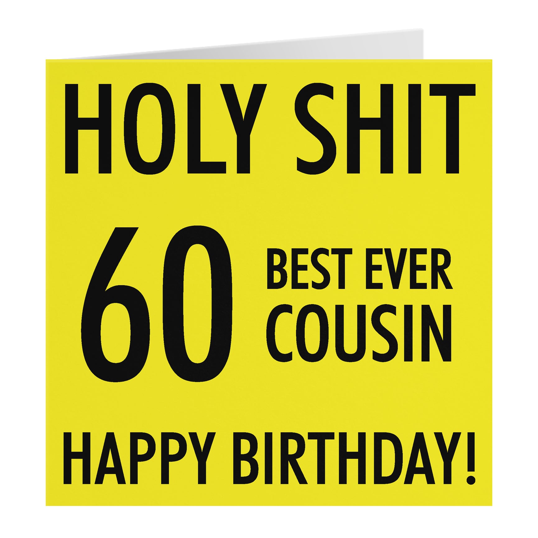 Funny Birthday Card Holy Shit