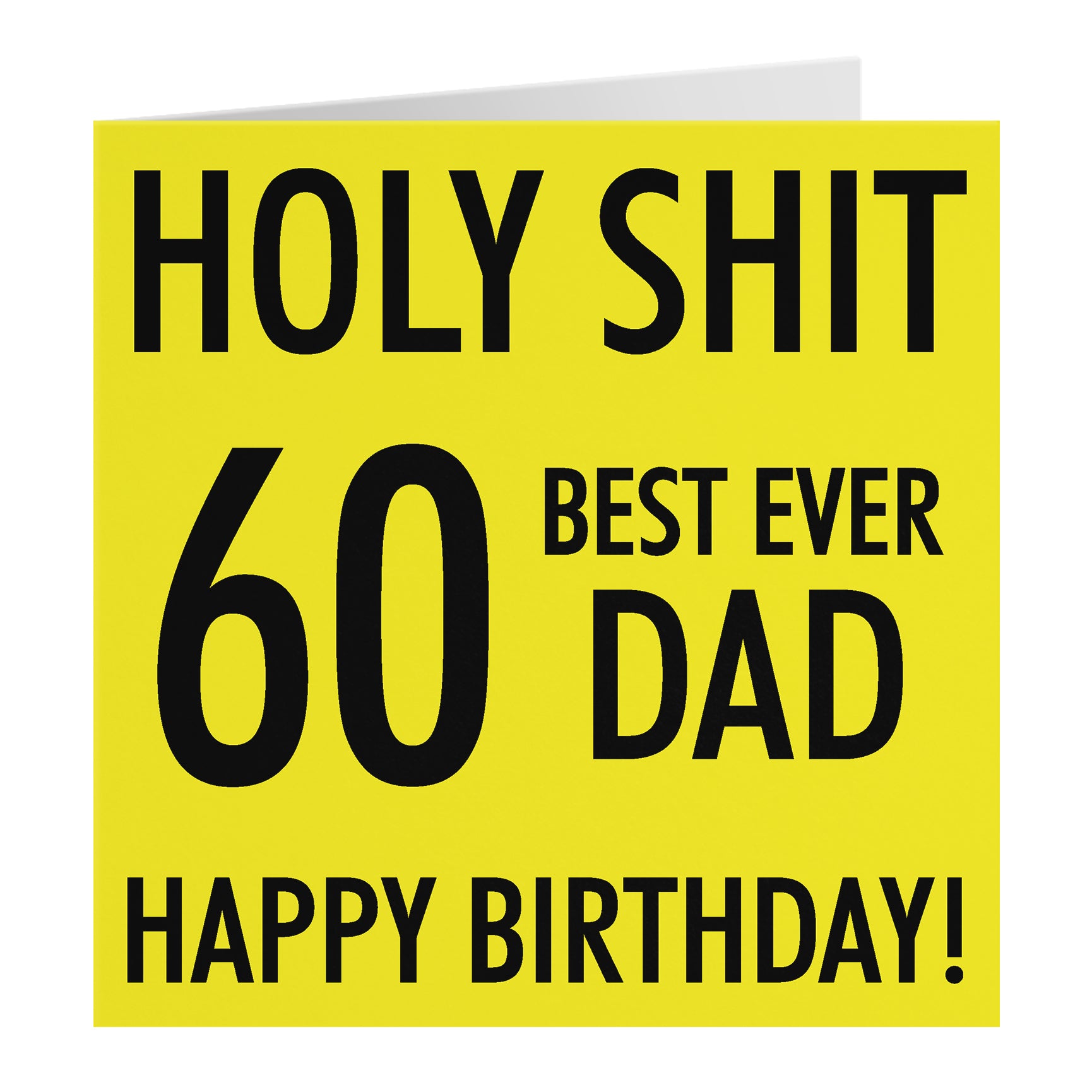 Funny Birthday Card Holy Shit