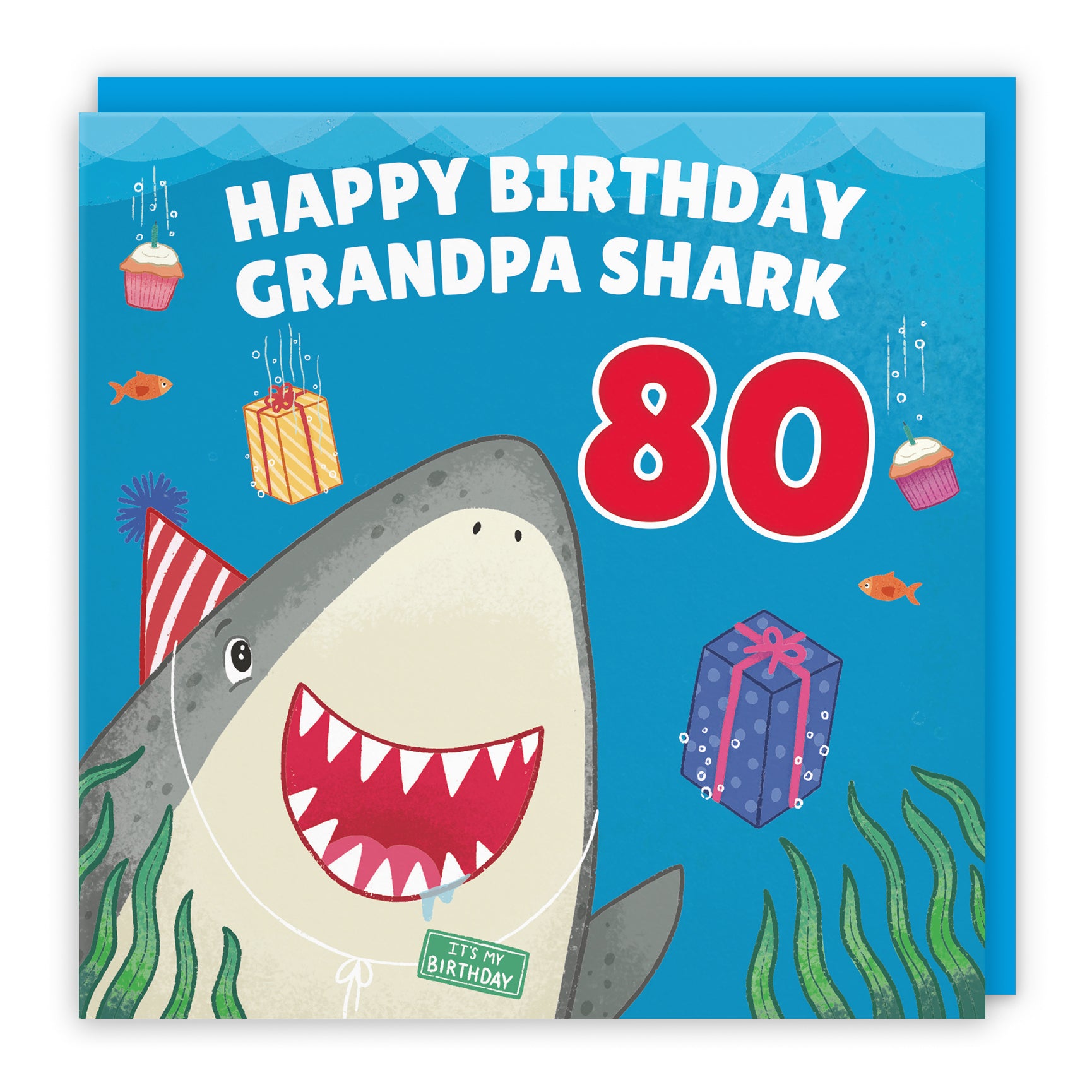 Cute Shark Birthday Card Ocean