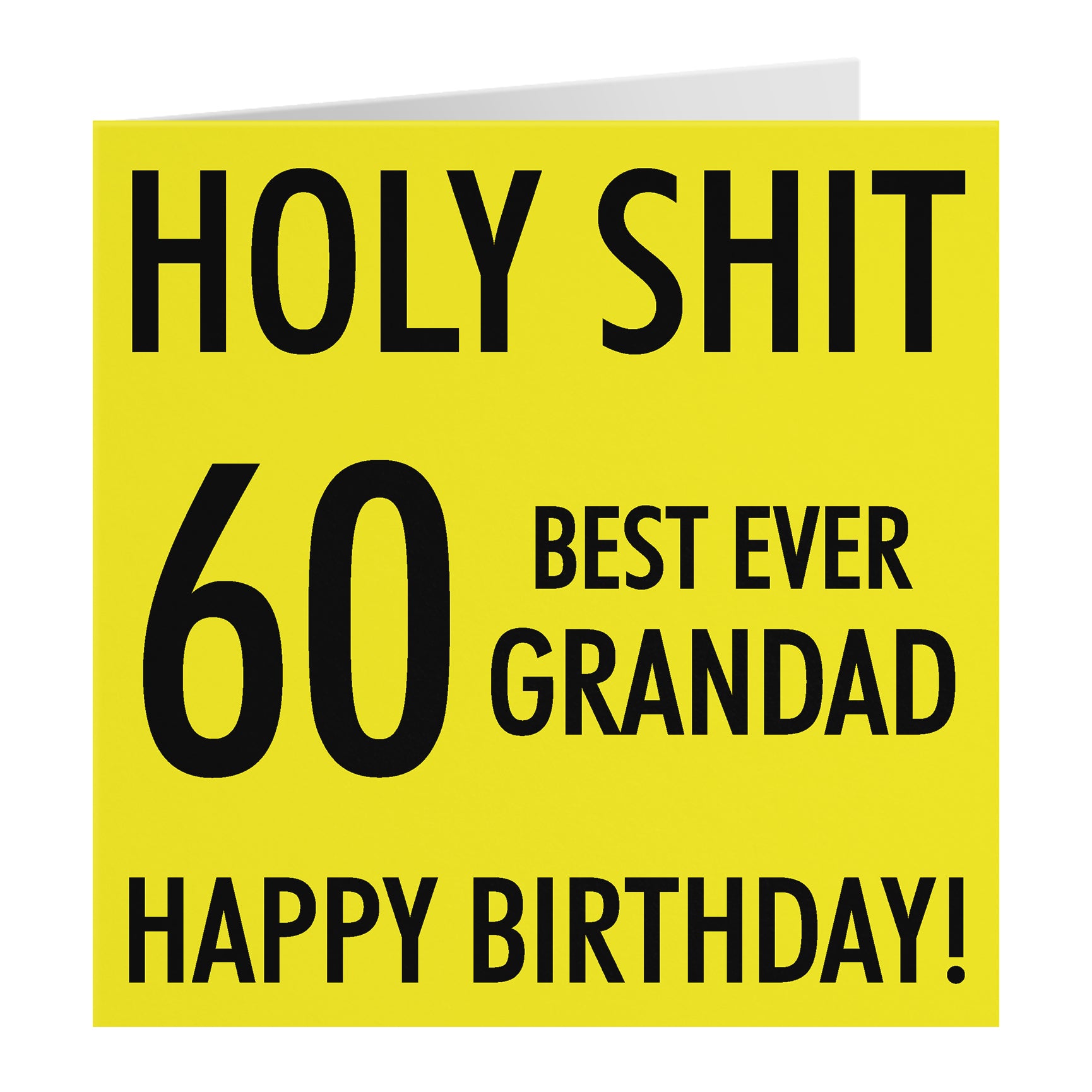 Funny Birthday Card Holy Shit
