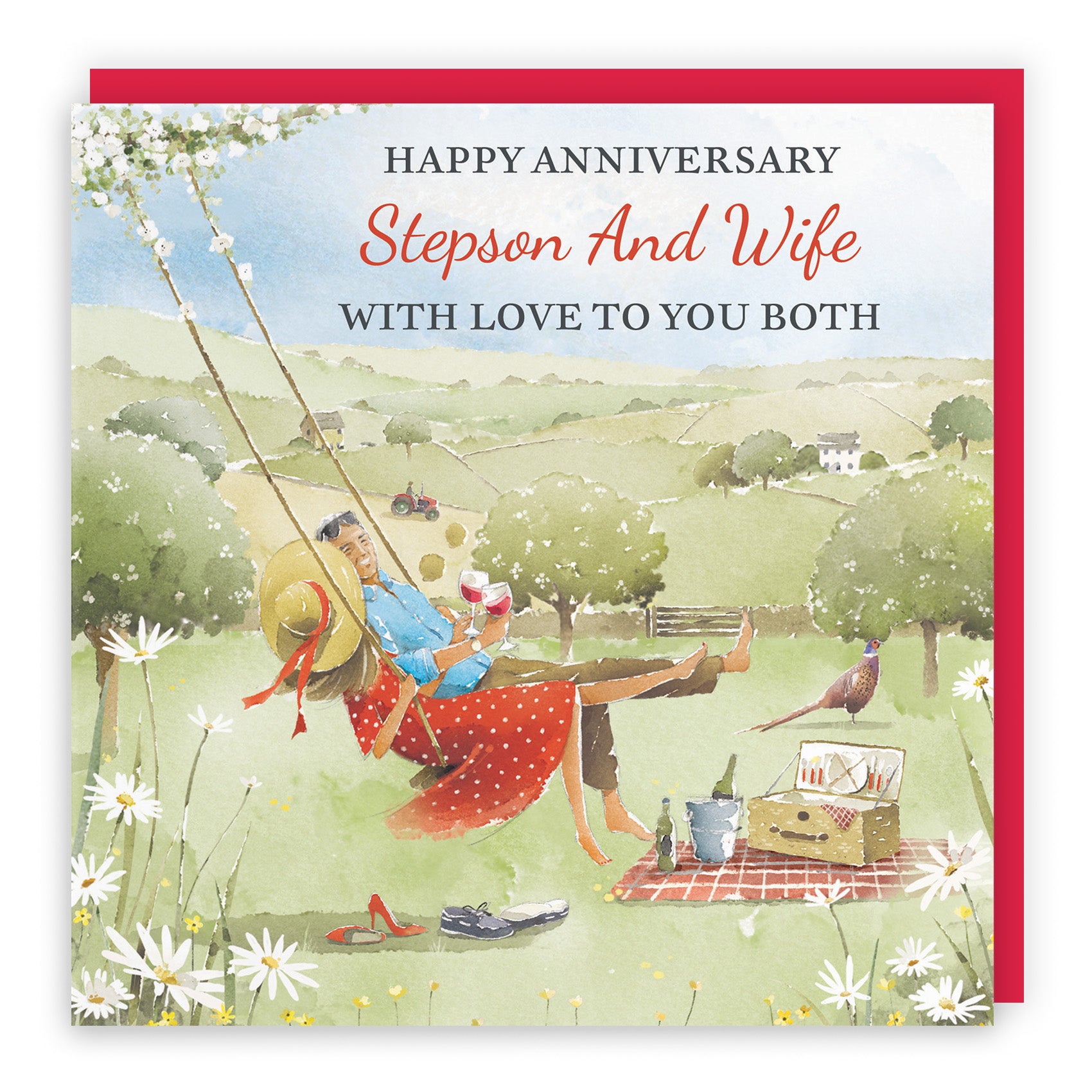 Meadow Picnic Anniversary Card Milo's Gallery