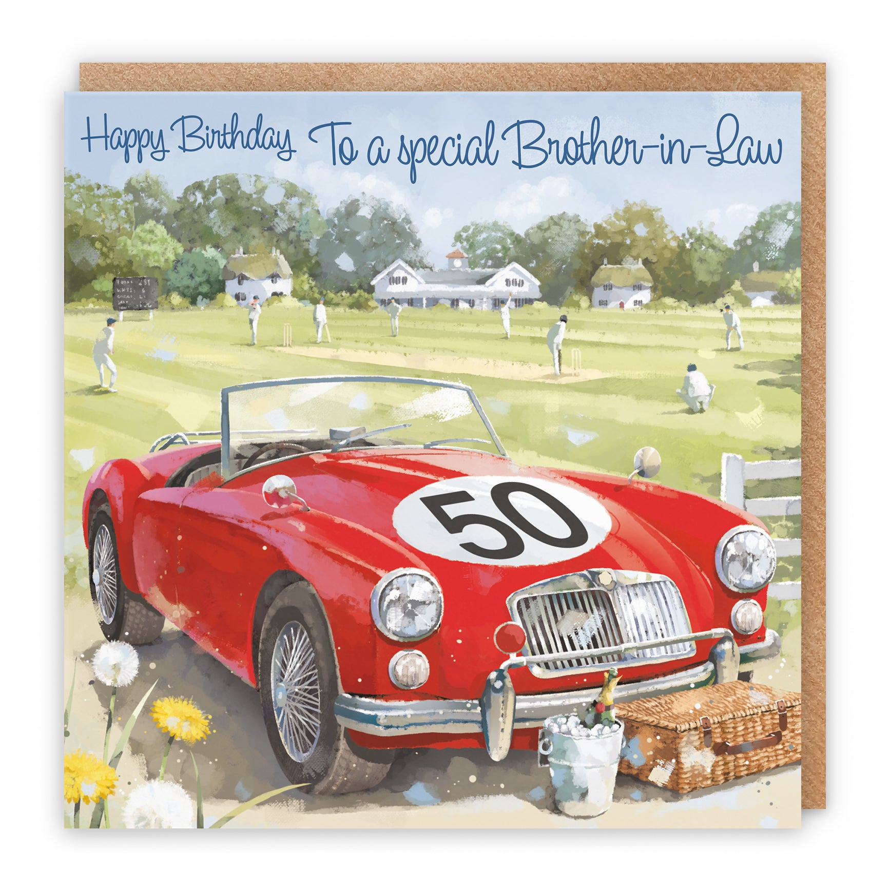 Classic Sports Car Birthday Card Milo's Gallery