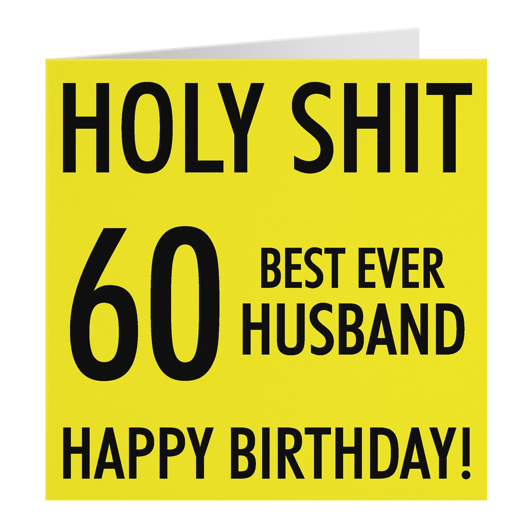 Funny Birthday Card Holy Shit