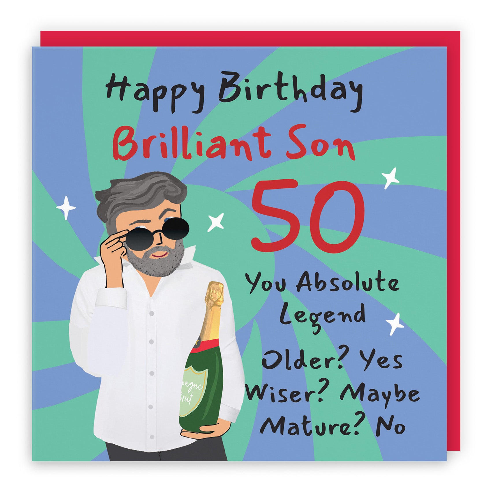 Male Cool Dude Birthday Card Laugh Out Loud