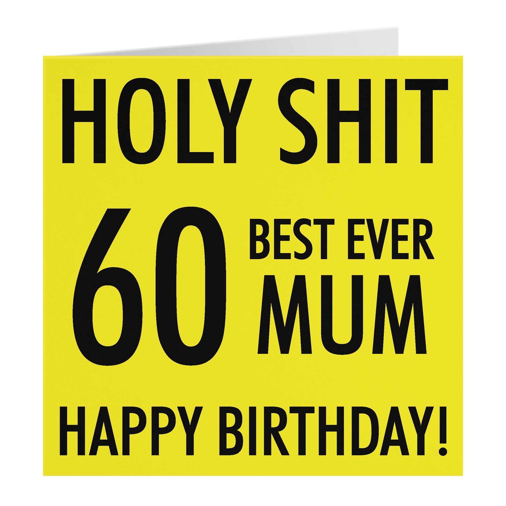 Funny Birthday Card Holy Shit