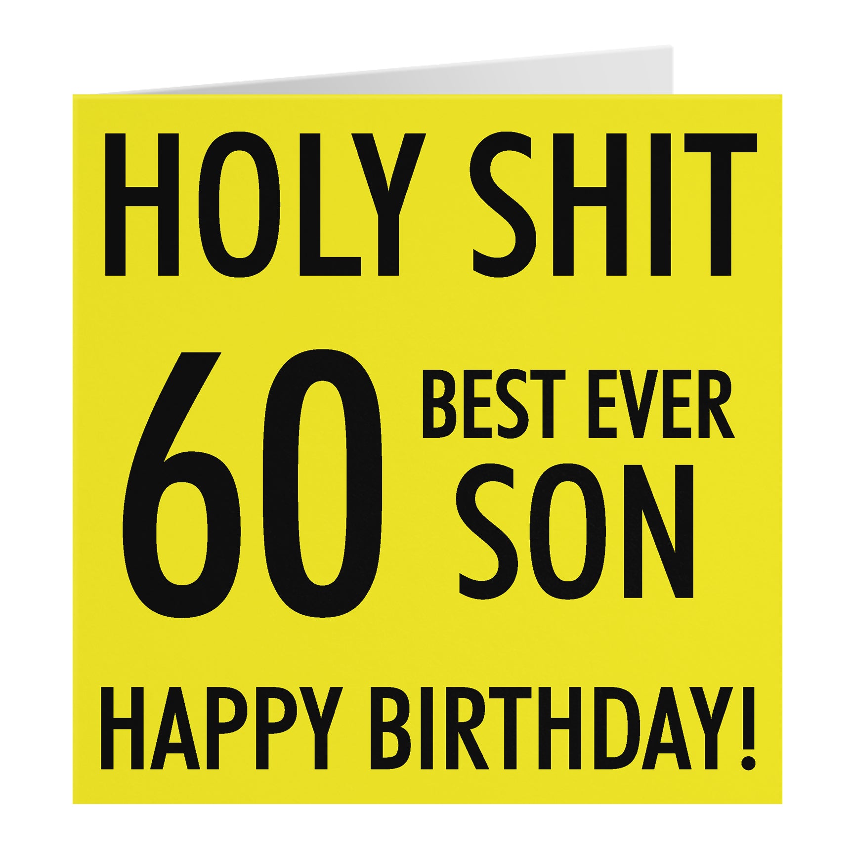 Funny Birthday Card Holy Shit
