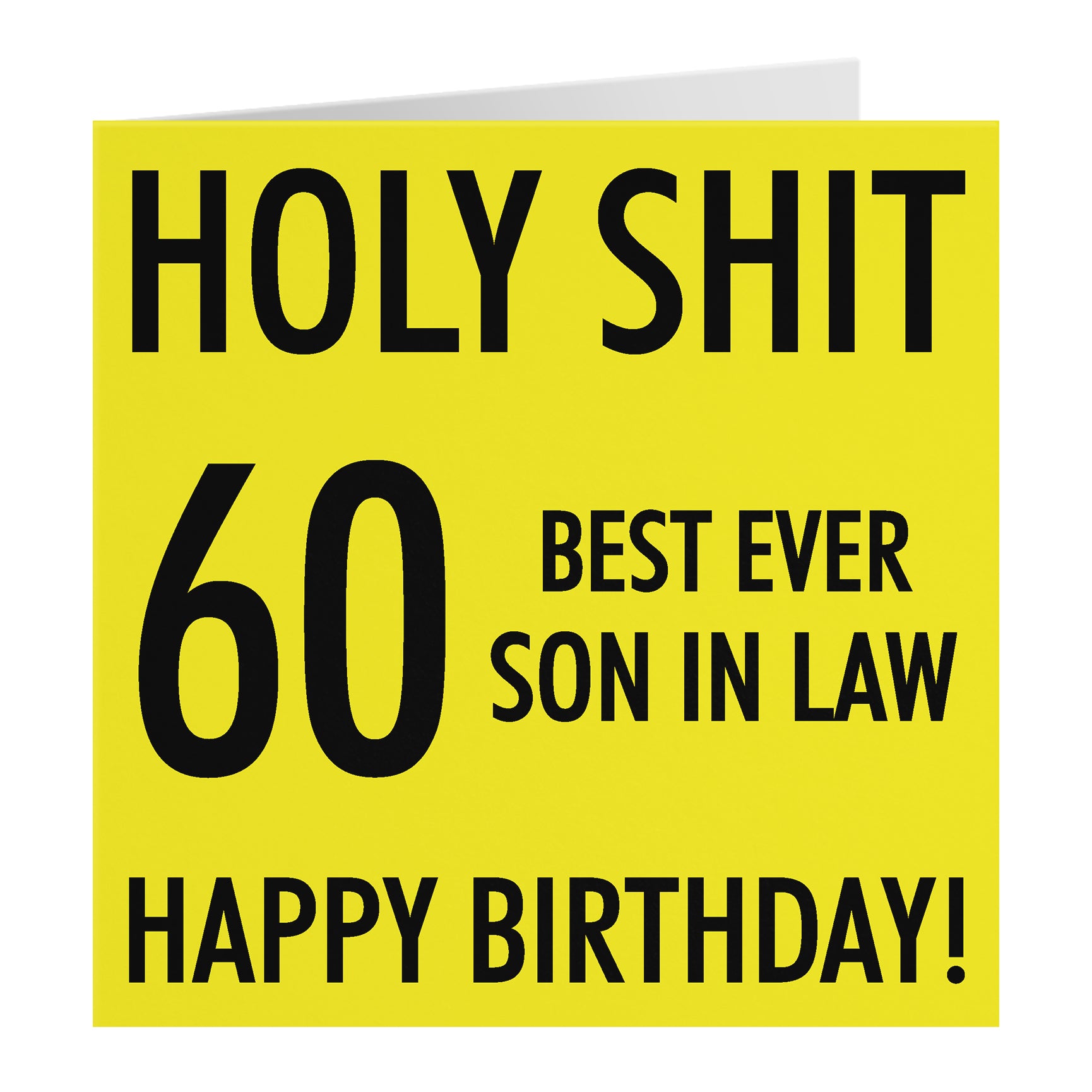 Funny Birthday Card Holy Shit