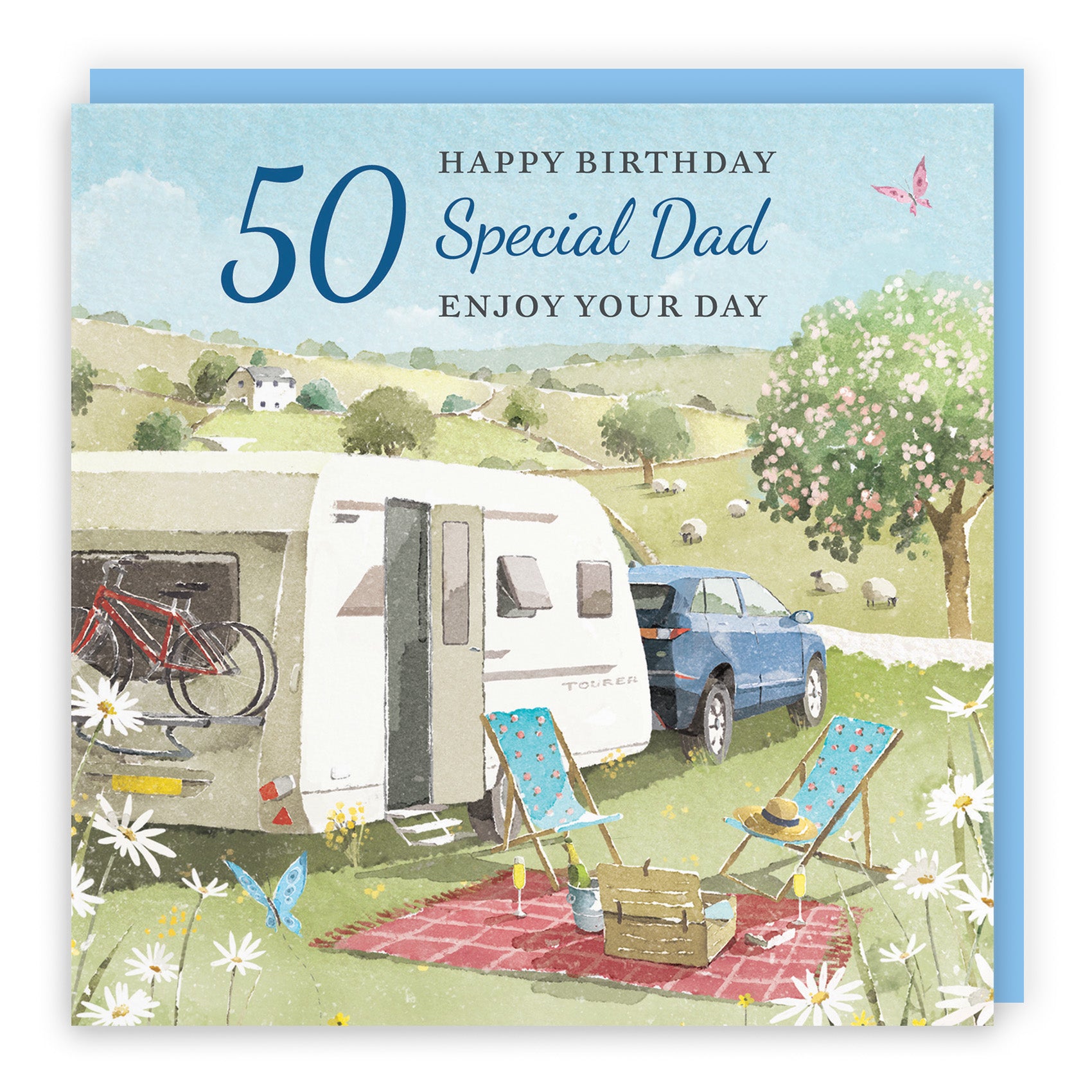 Caravan Holiday Birthday Card Milo's Gallery