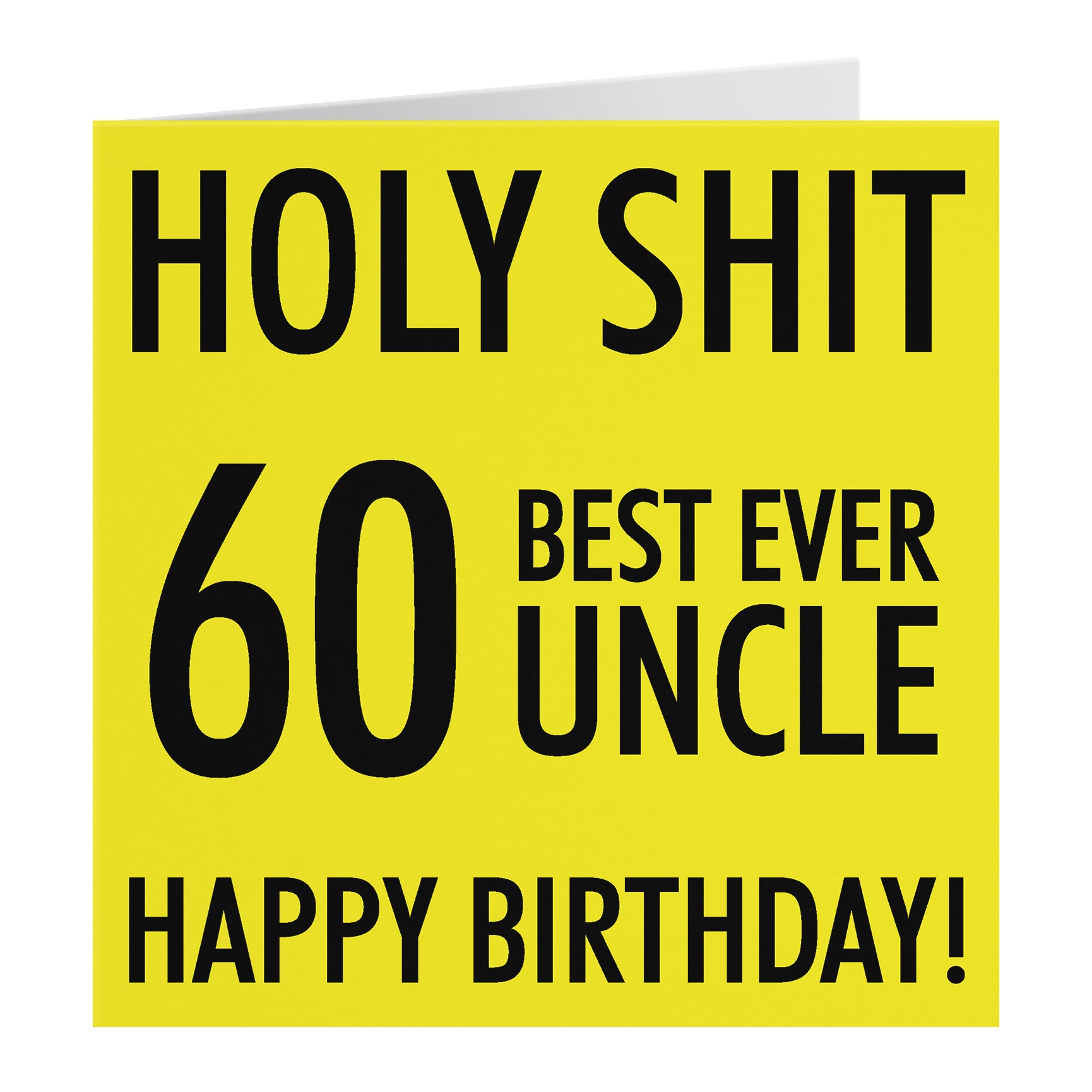 Funny Birthday Card Holy Shit