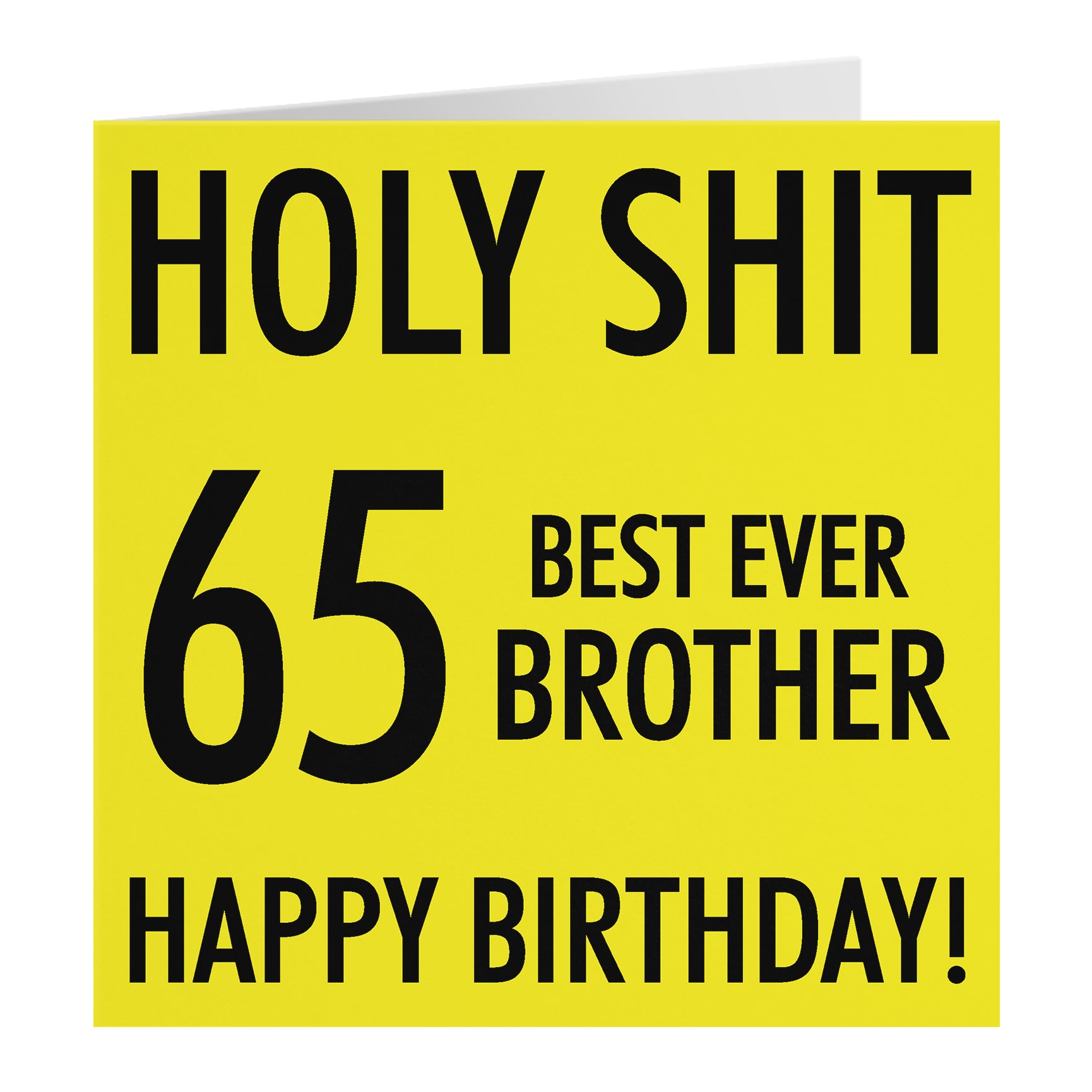 Funny Birthday Card Holy Shit