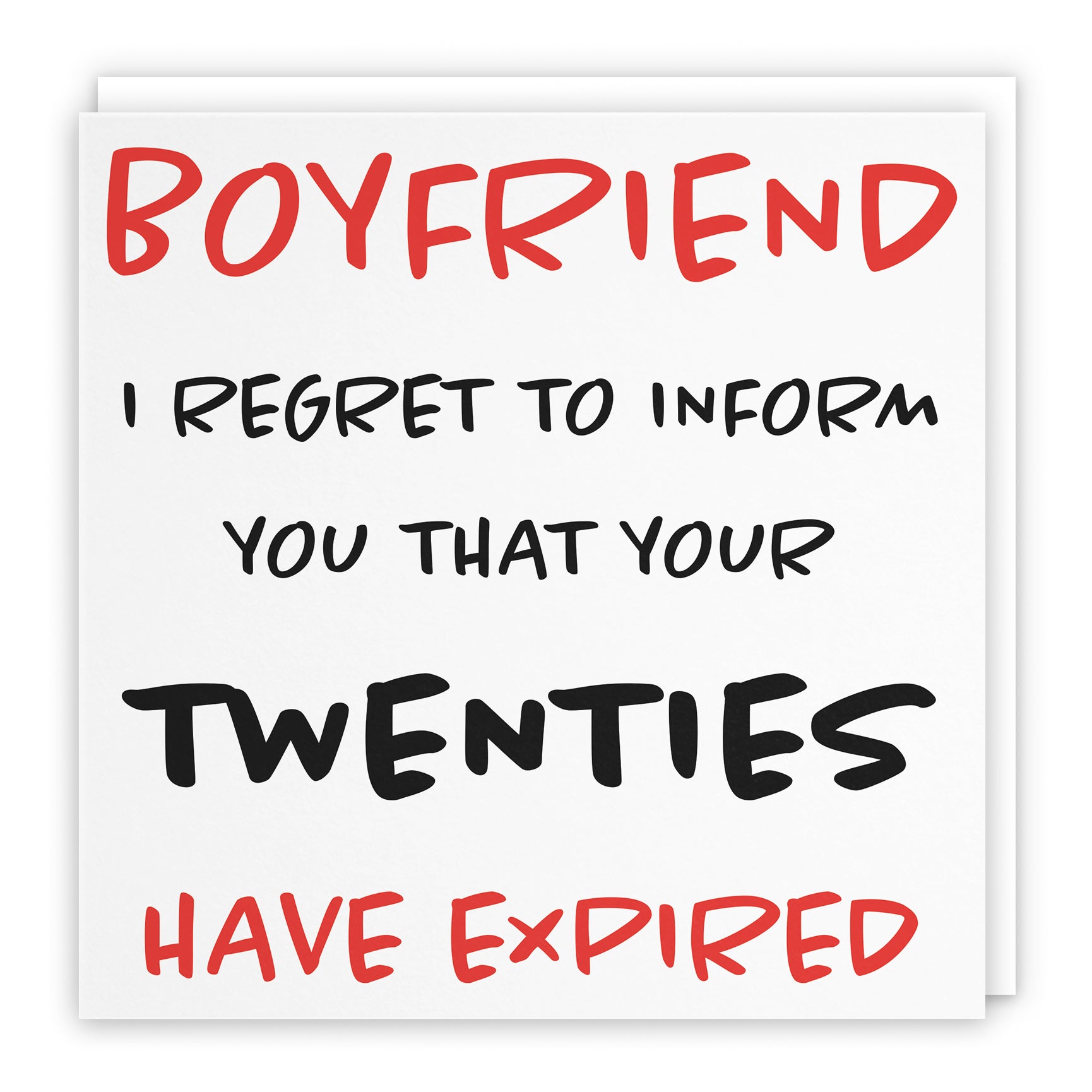 Funny Another Year Expired Birthday Card Retro