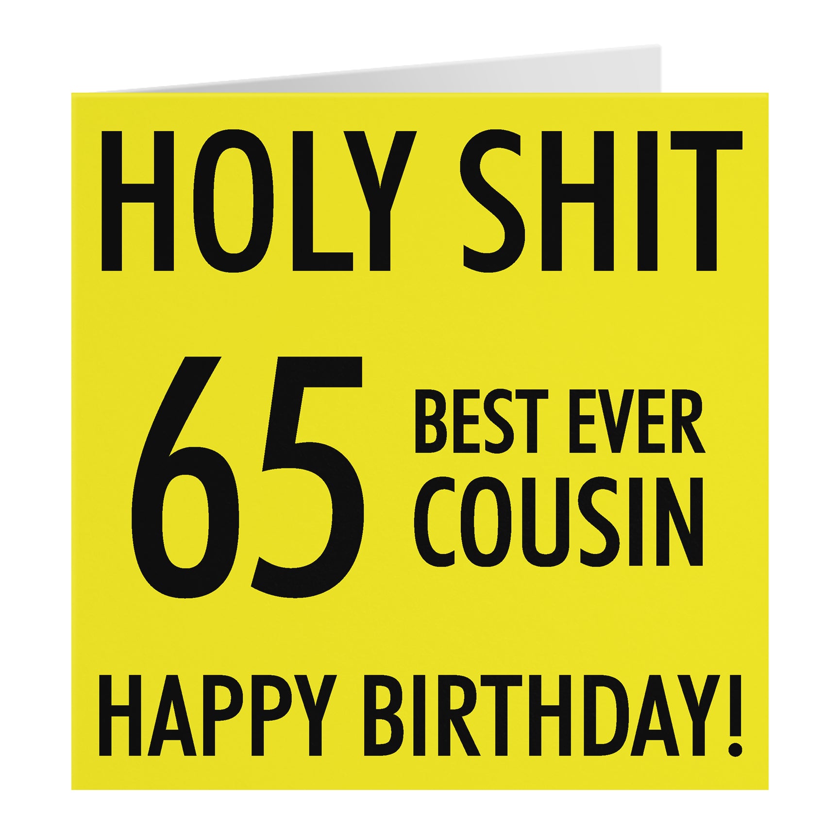 Funny Birthday Card Holy Shit