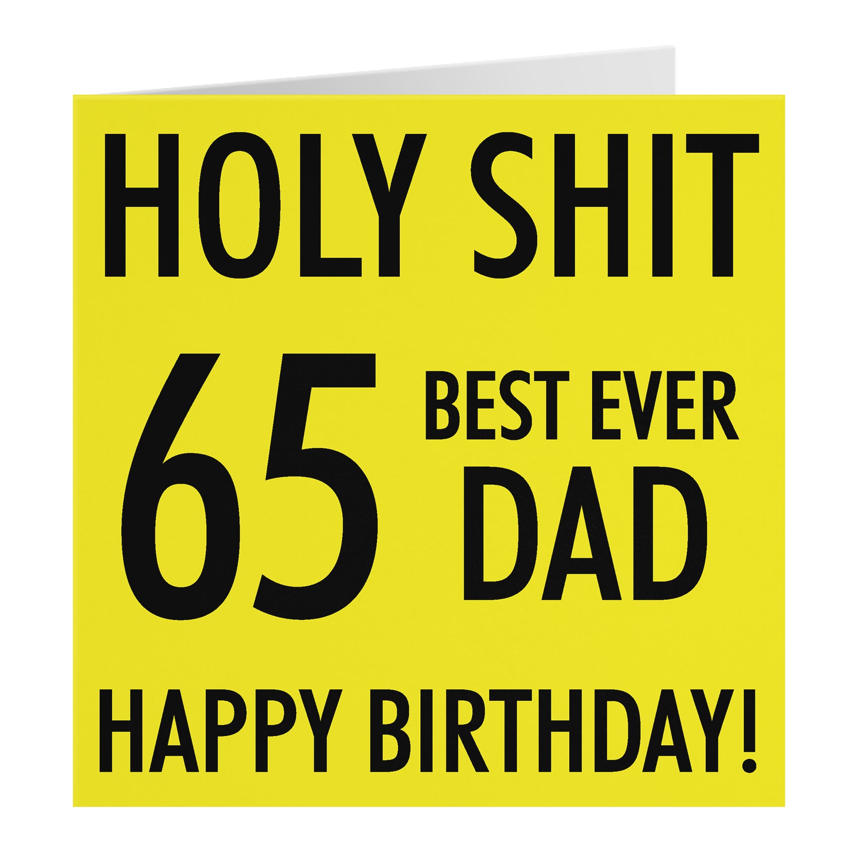Funny Birthday Card Holy Shit