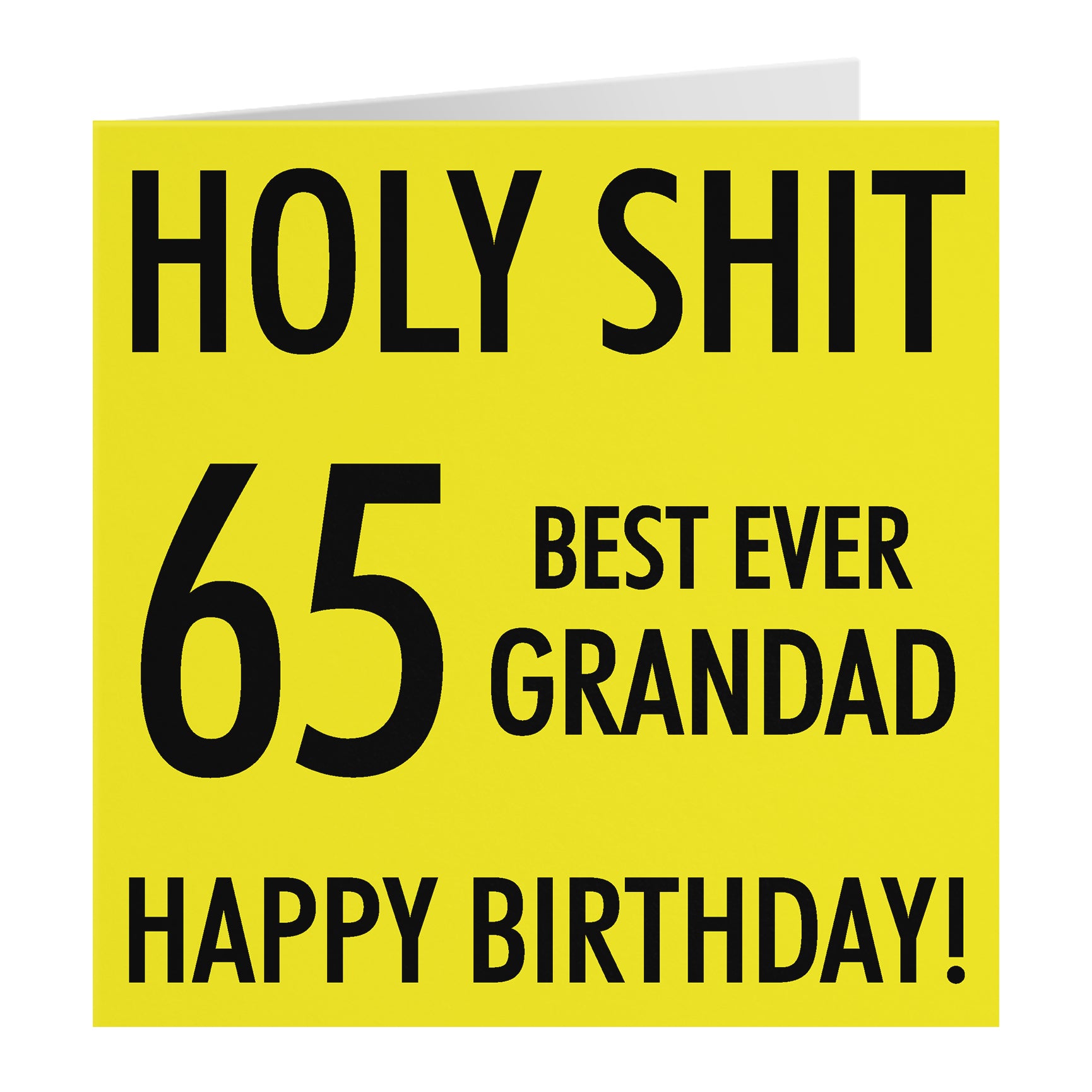 Funny Birthday Card Holy Shit