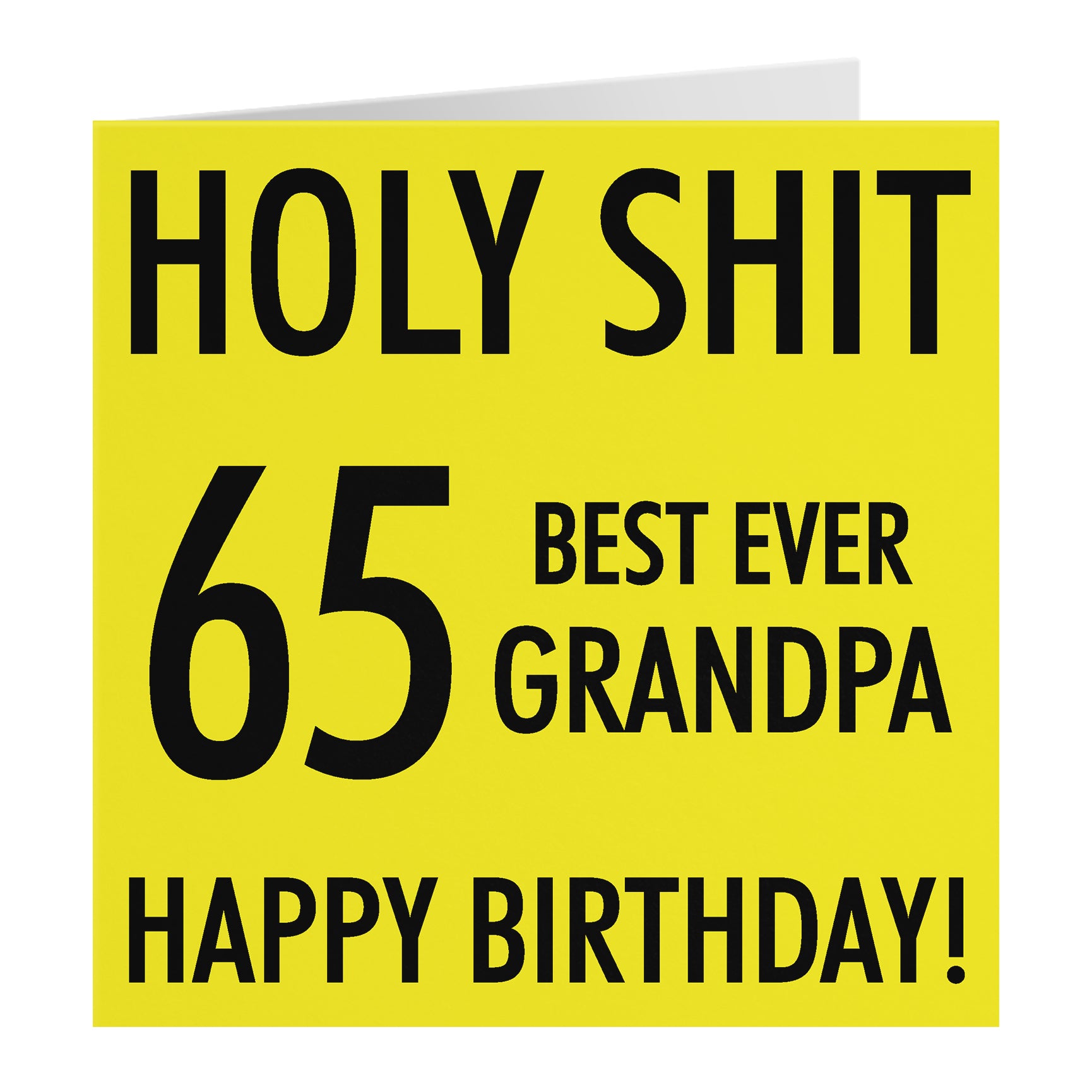 Funny Birthday Card Holy Shit