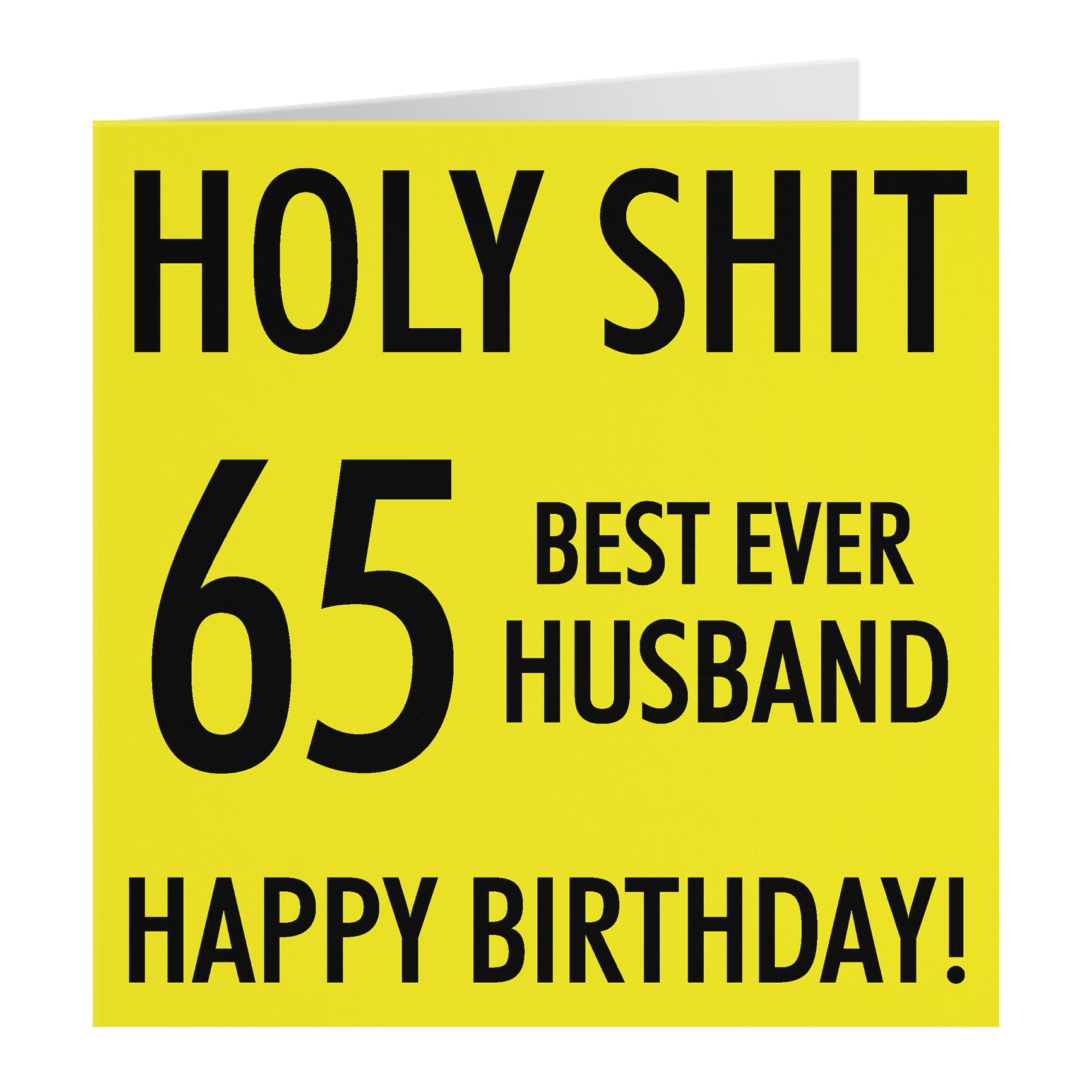 Funny Birthday Card Holy Shit