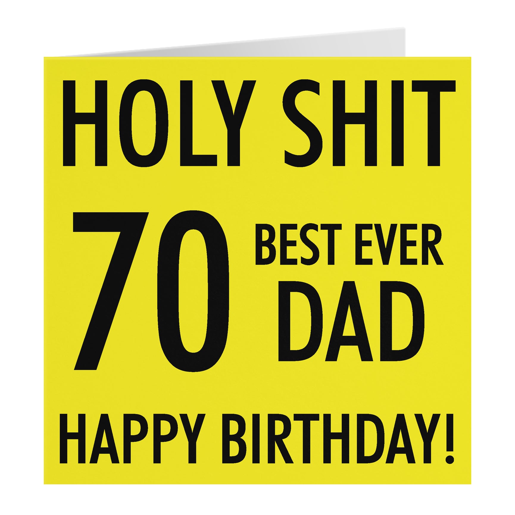 Funny Birthday Card Holy Shit