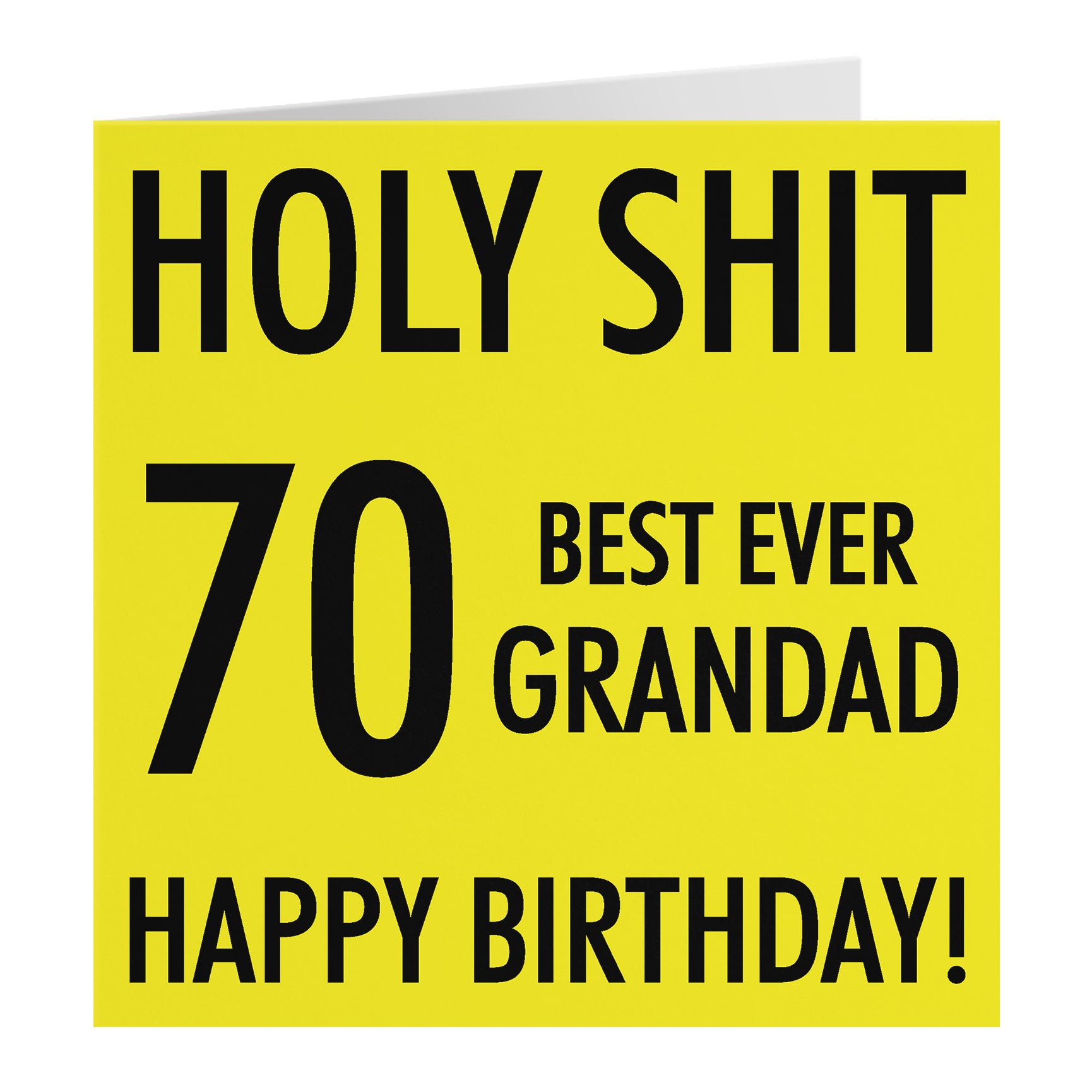 Funny Birthday Card Holy Shit