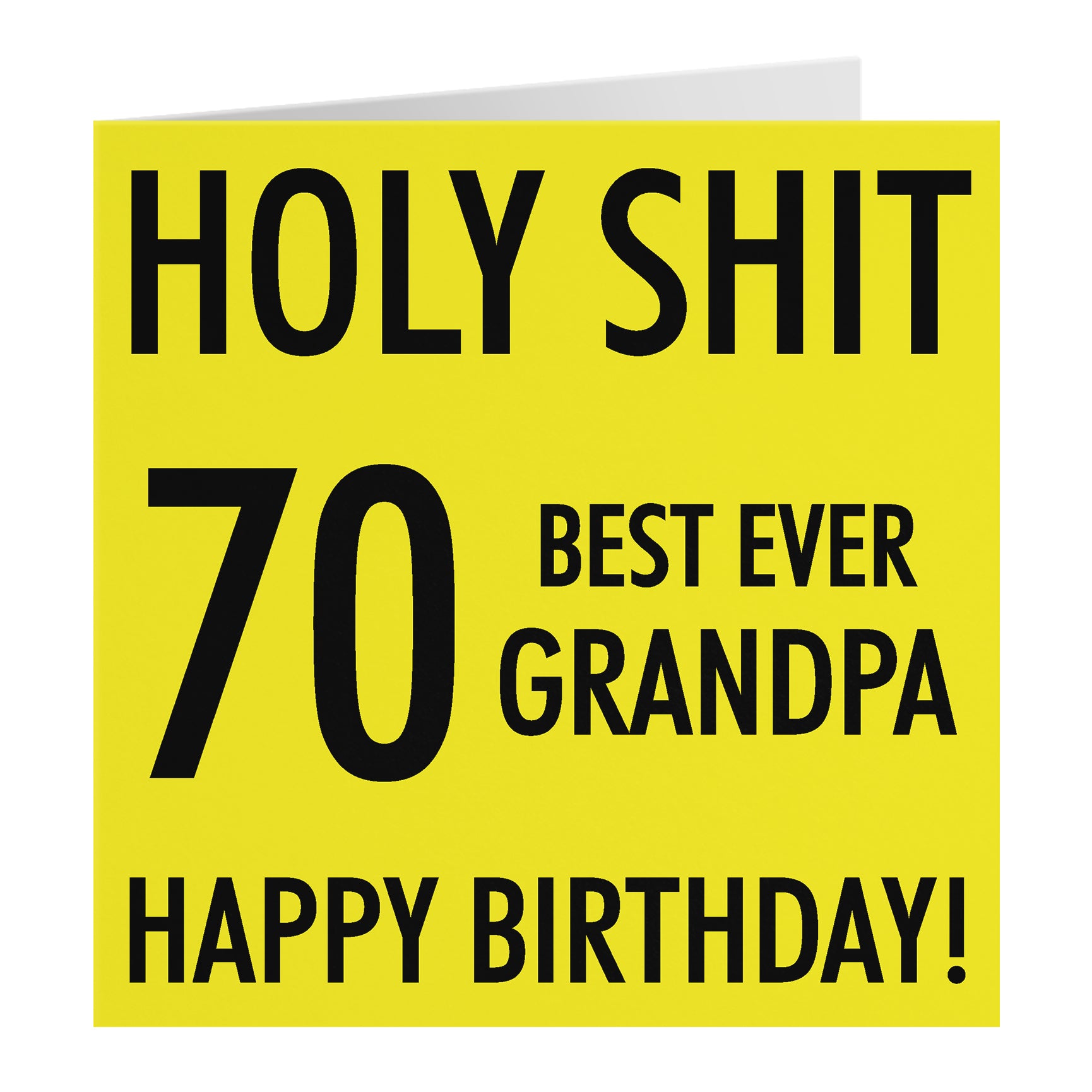 Funny Birthday Card Holy Shit