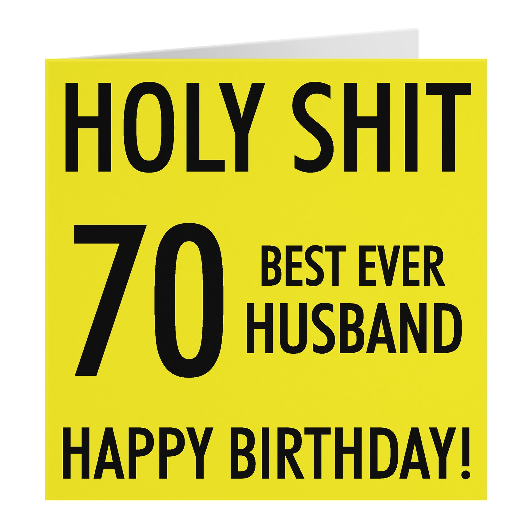 Funny Birthday Card Holy Shit