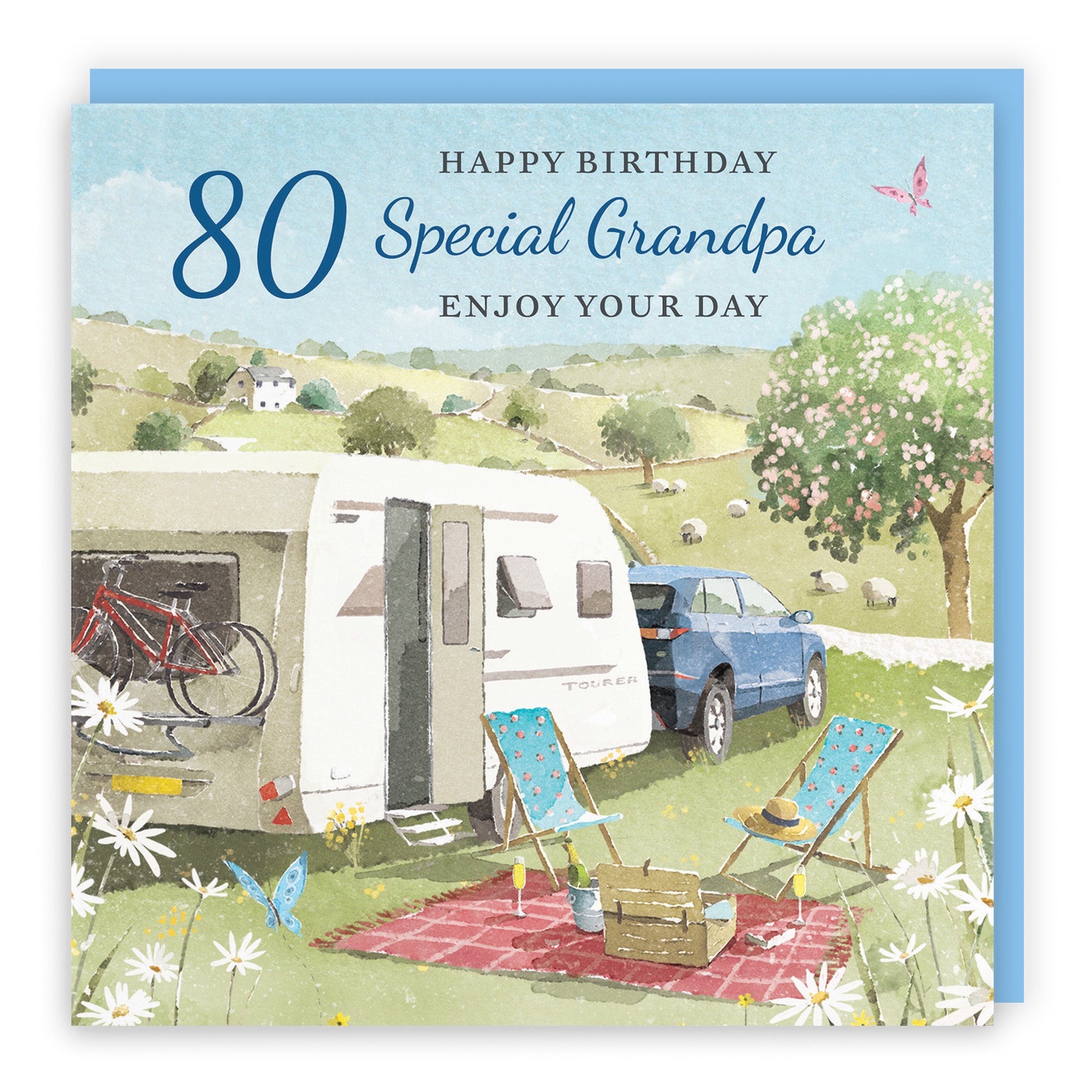 Caravan Holiday Birthday Card Milo's Gallery
