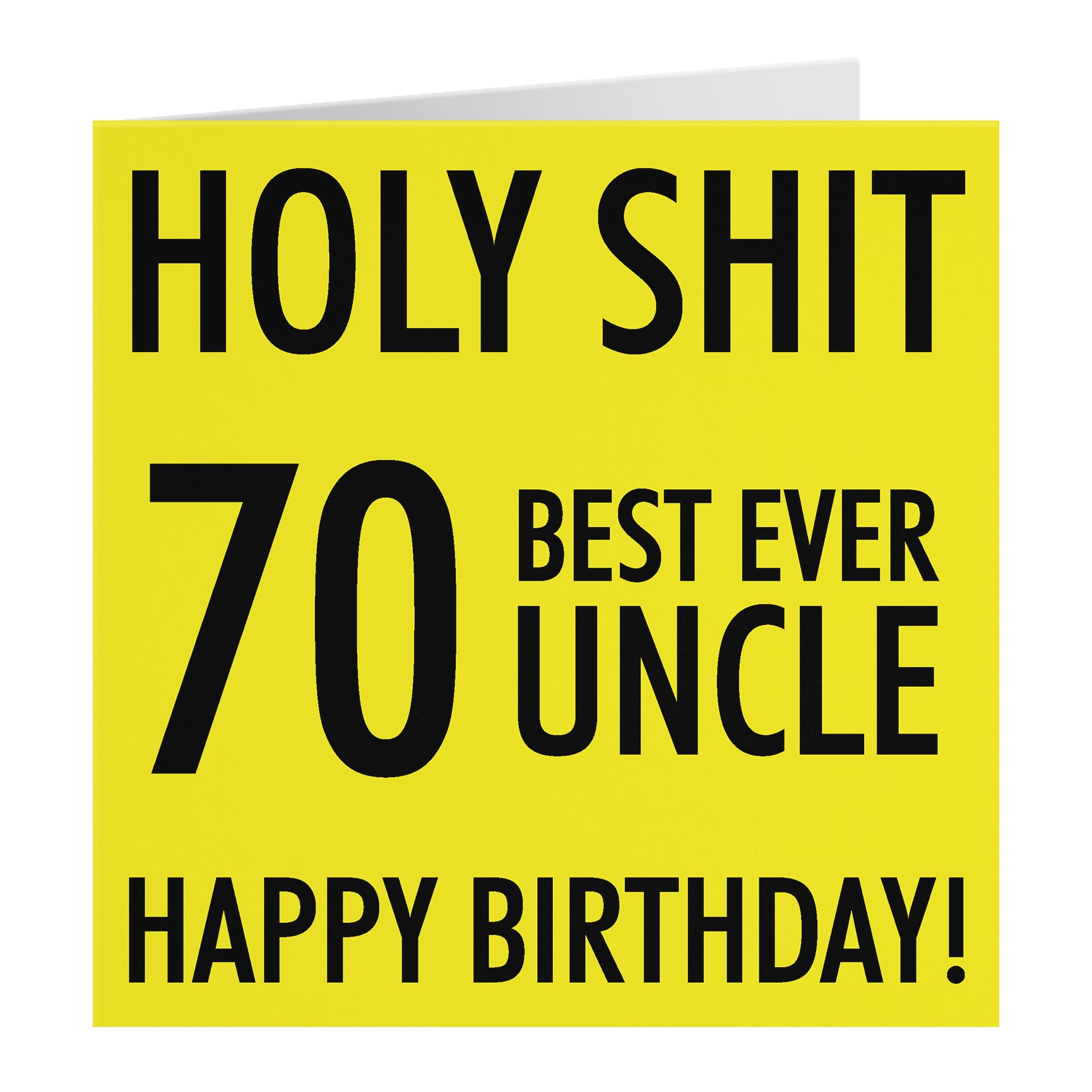 Funny Birthday Card Holy Shit