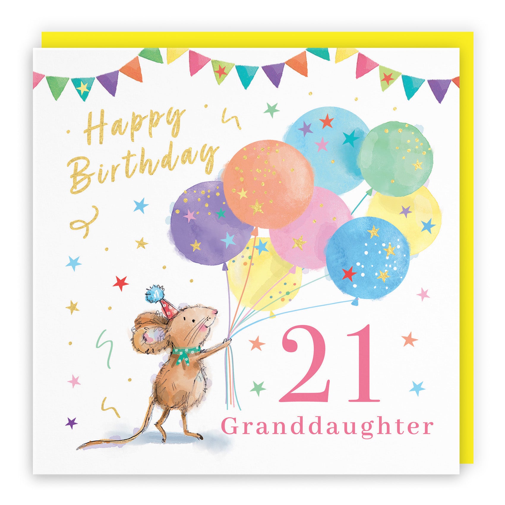 Colourful Balloons Birthday Card Little Whiskers