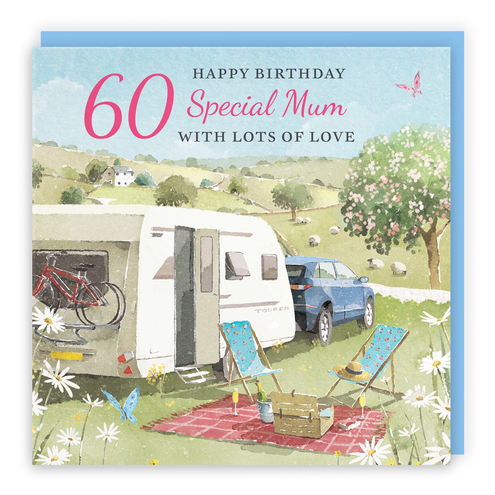 Caravan Holiday Birthday Card Milo's Gallery
