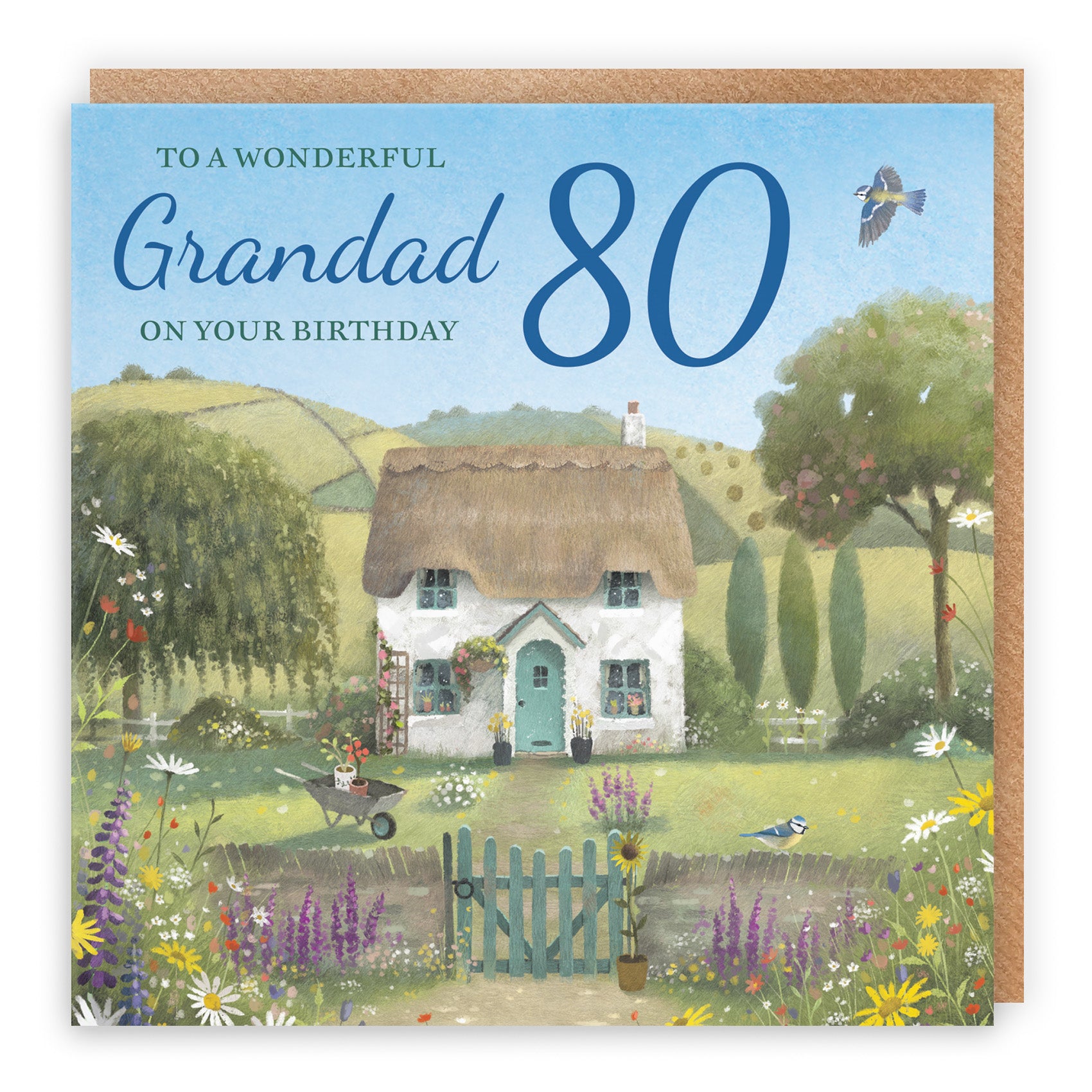 Thatched Cottage Birthday Card Milo's Gallery