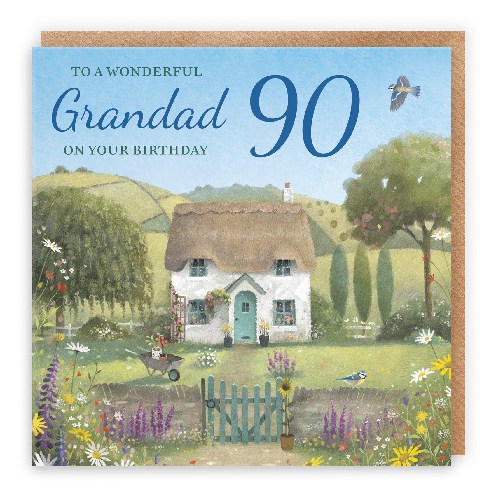 Thatched Cottage Birthday Card Milo's Gallery