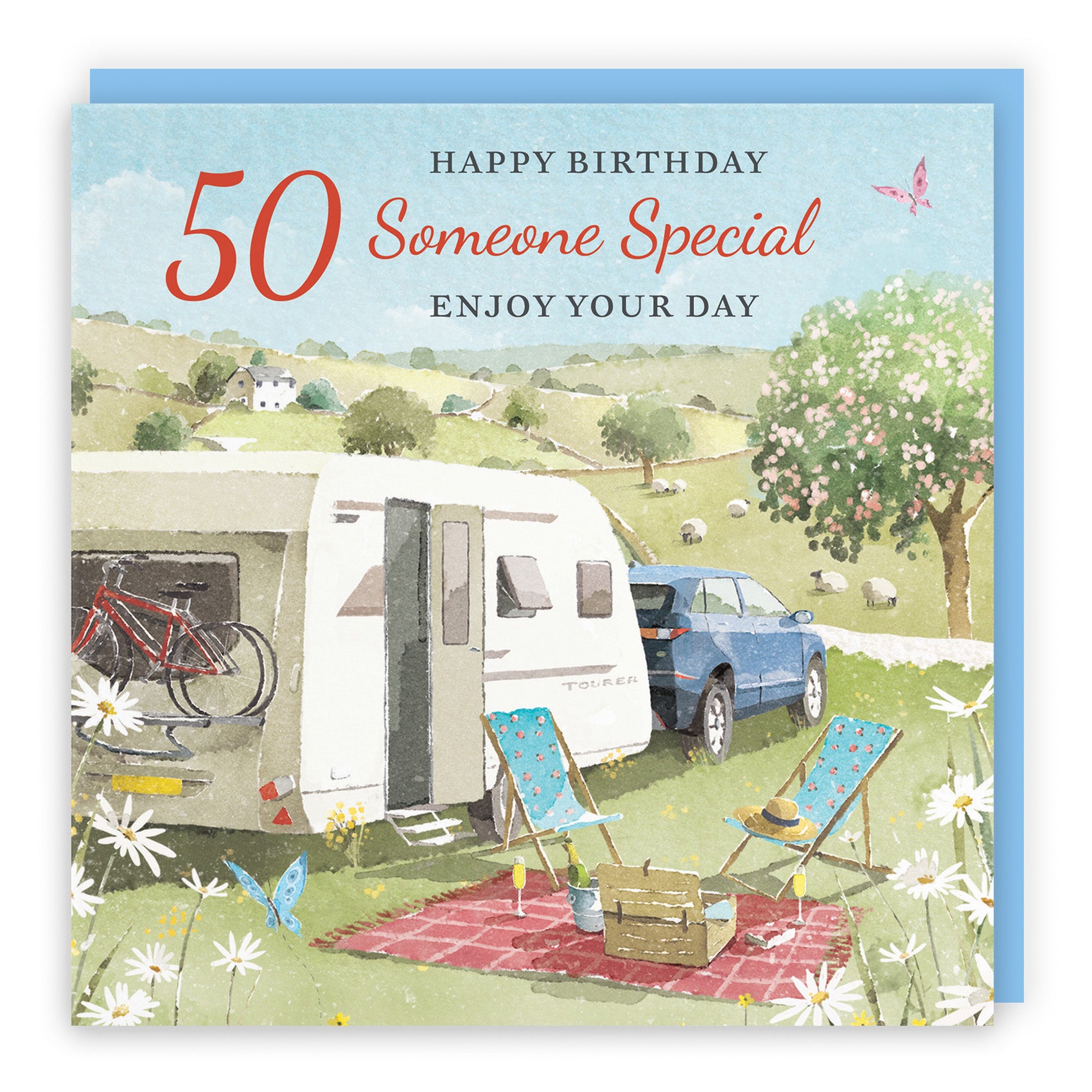 Caravan Holiday Birthday Card Milo's Gallery