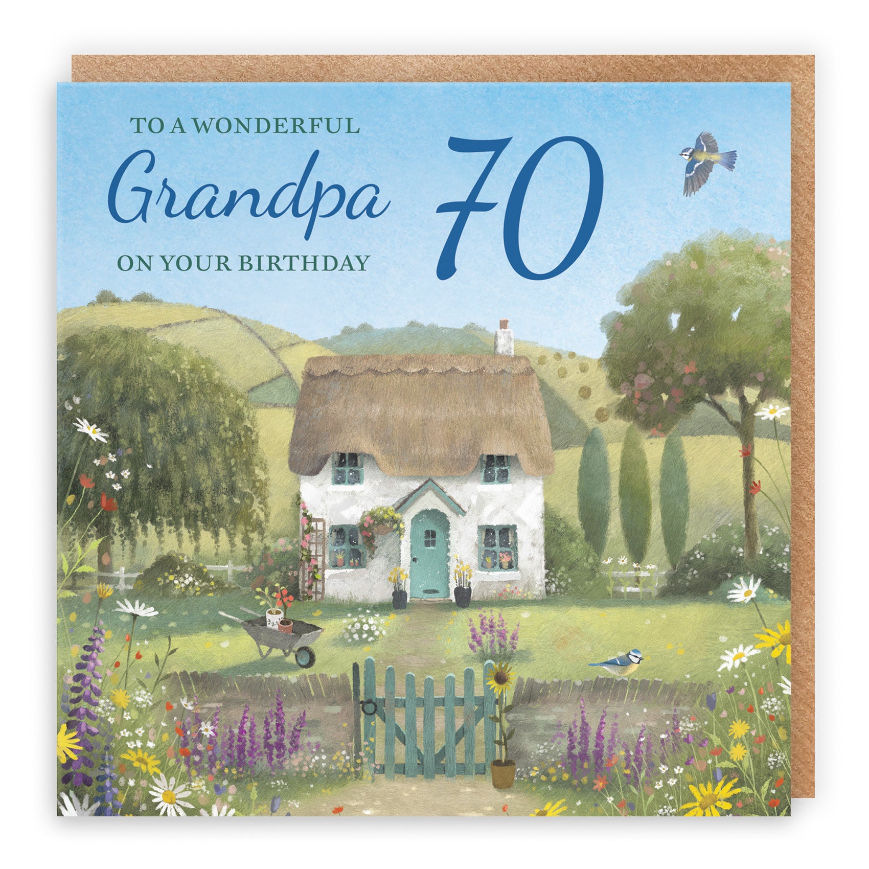 Thatched Cottage Birthday Card Milo's Gallery