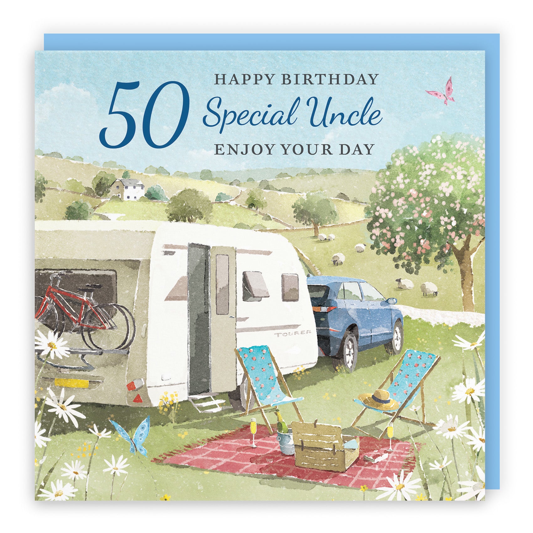 Caravan Holiday Birthday Card Milo's Gallery