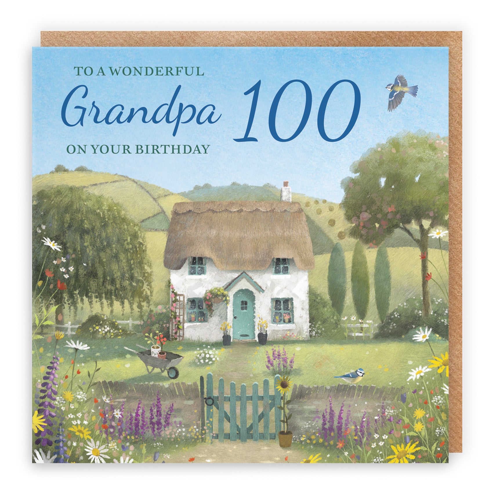 Thatched Cottage Birthday Card Milo's Gallery