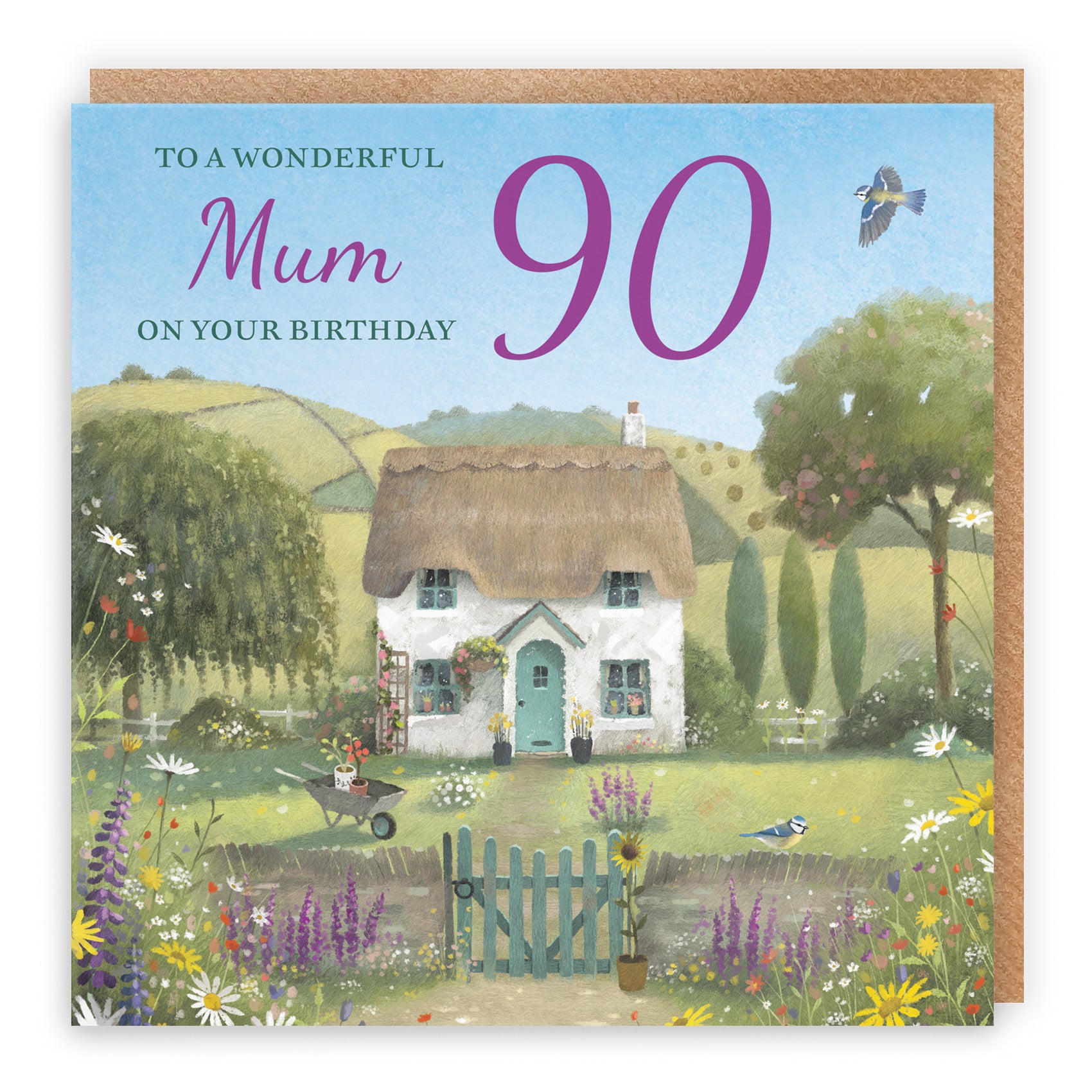 Thatched Cottage Birthday Card Milo's Gallery